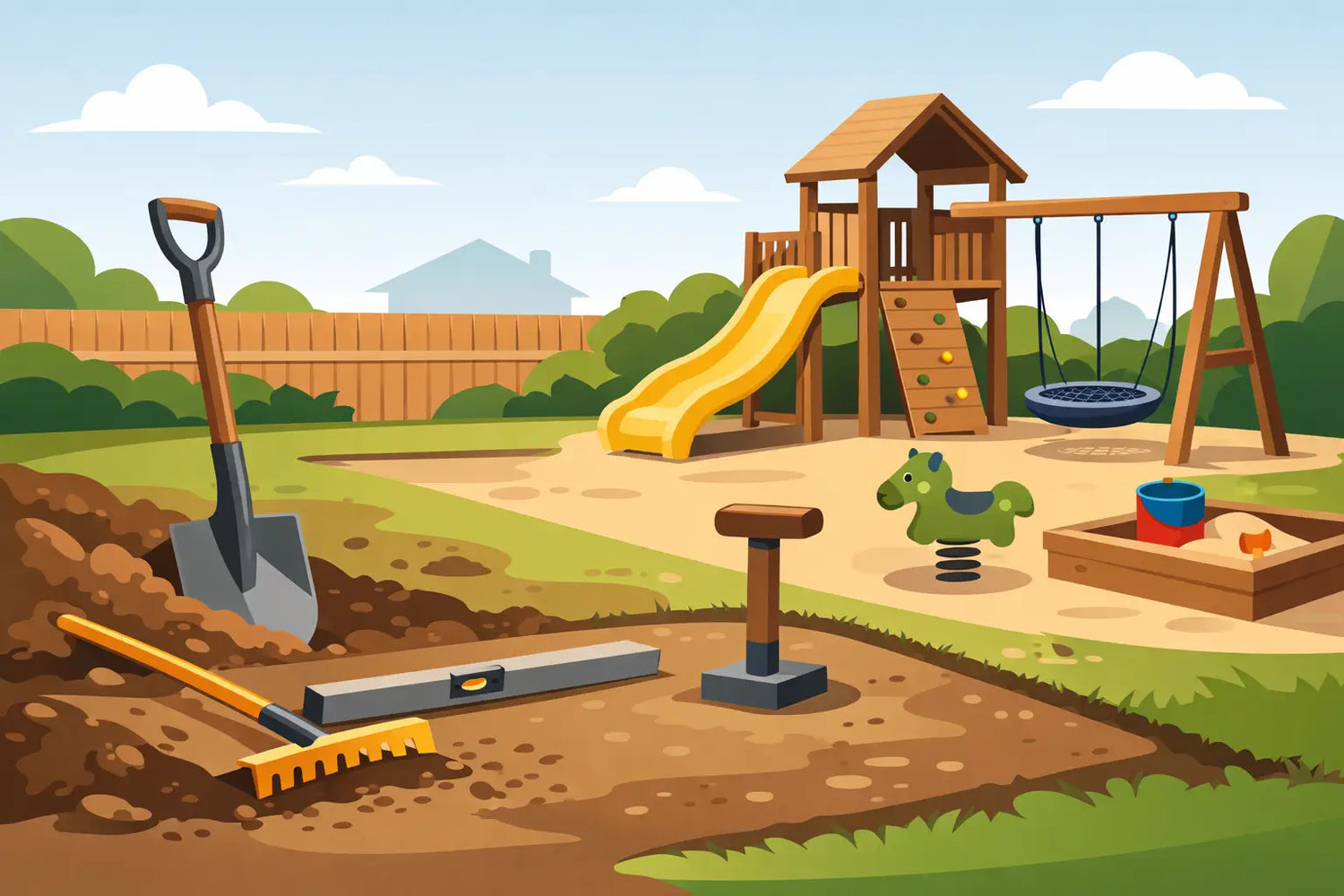 How to Level Backyard Playground Ground