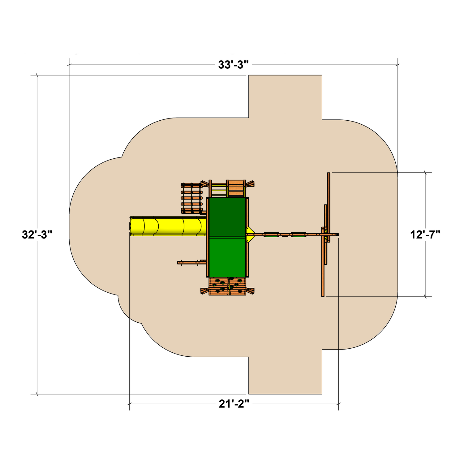 Circus Castle Pkg II Popular (11G) Playset