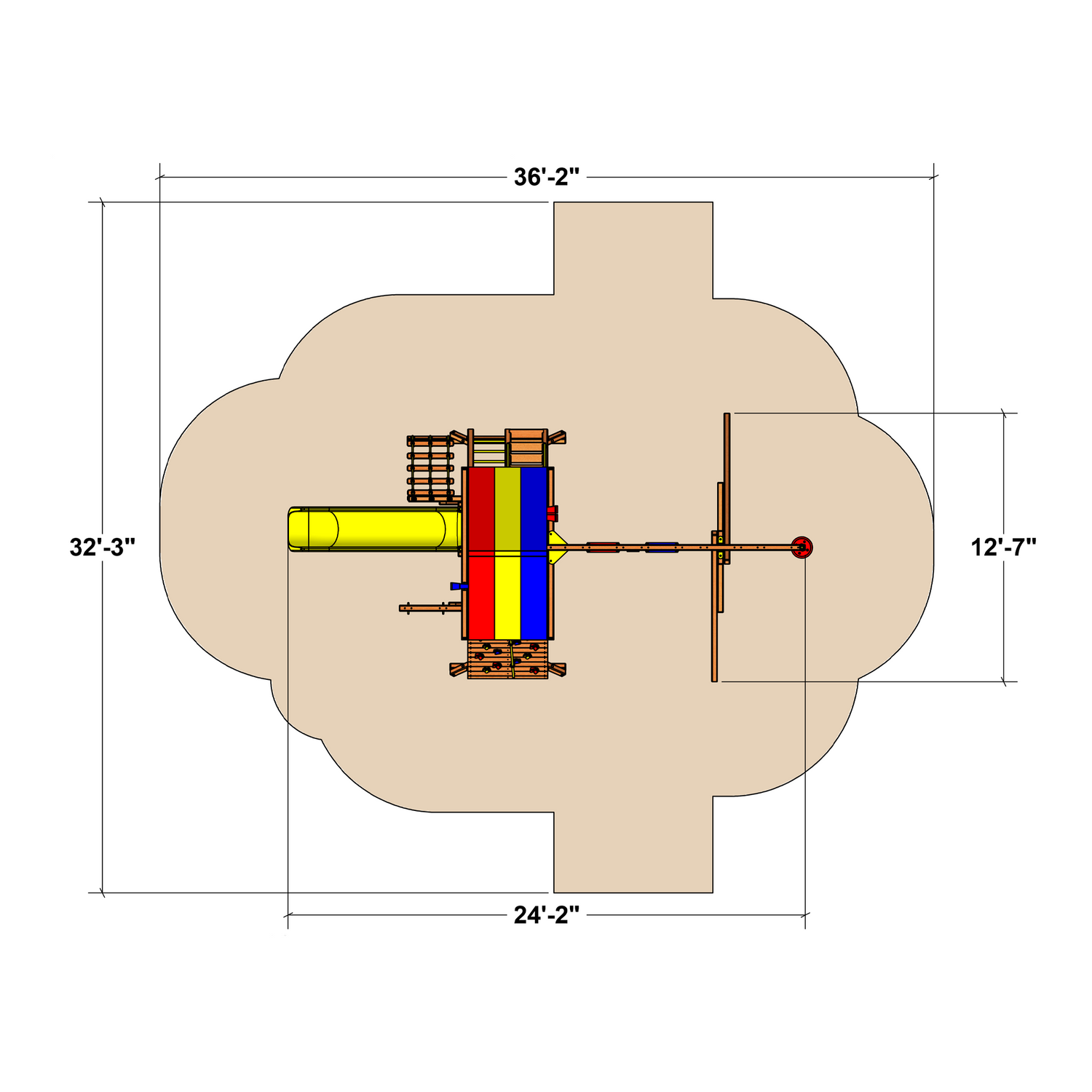 Circus Castle Pkg II Loaded (11H) Playset