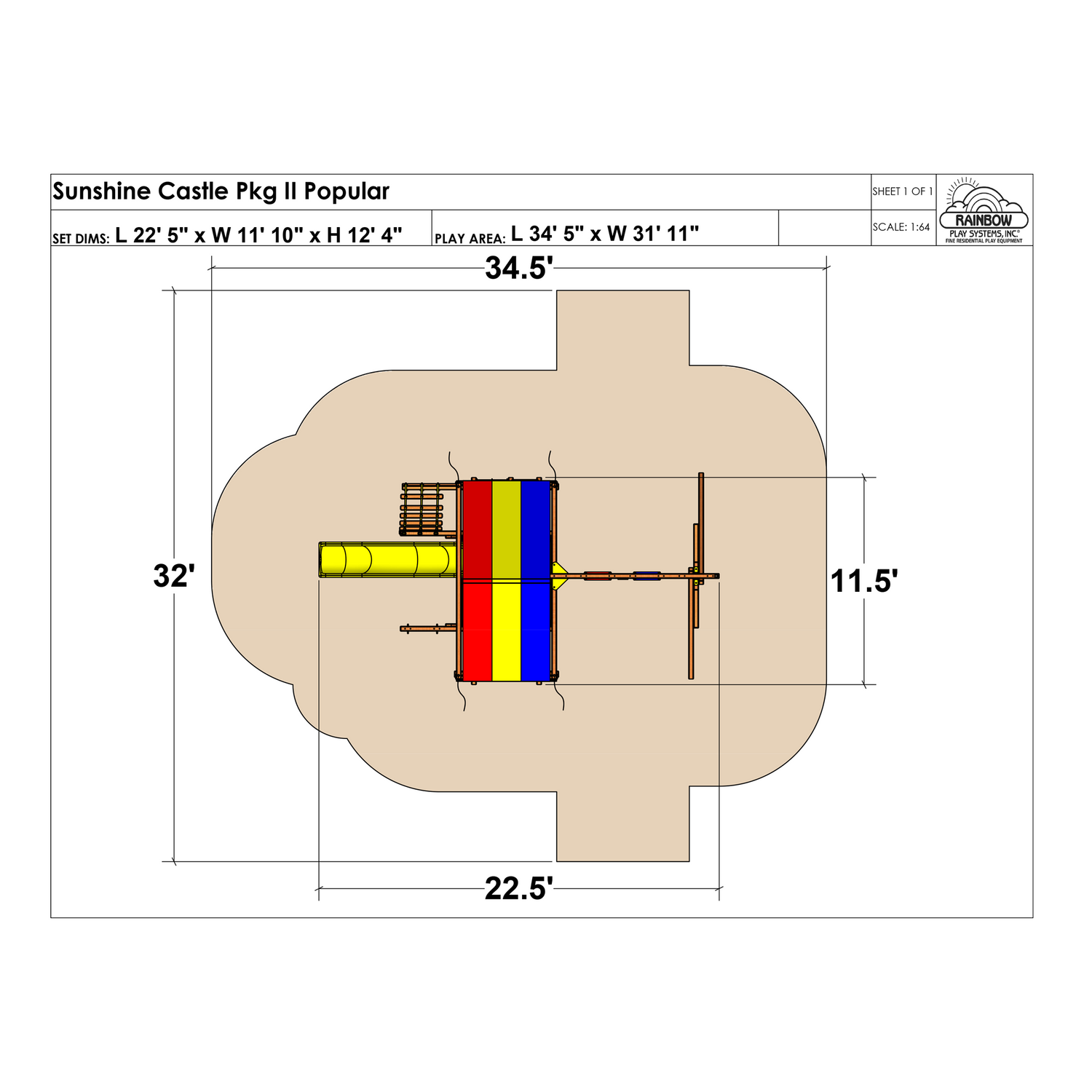 Sunshine Castle Pkg II Popular (13B) - Rainbow Play of NC
