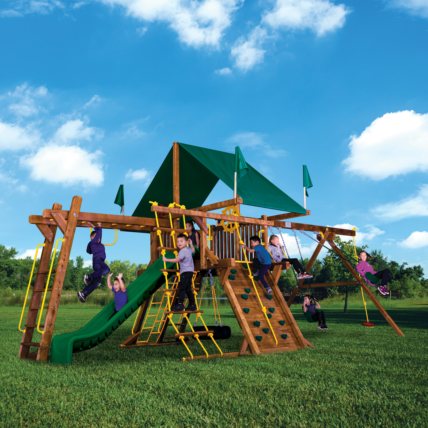 Sunshine Castle Pkg III Forest Green (15G) - Rainbow Play of NC