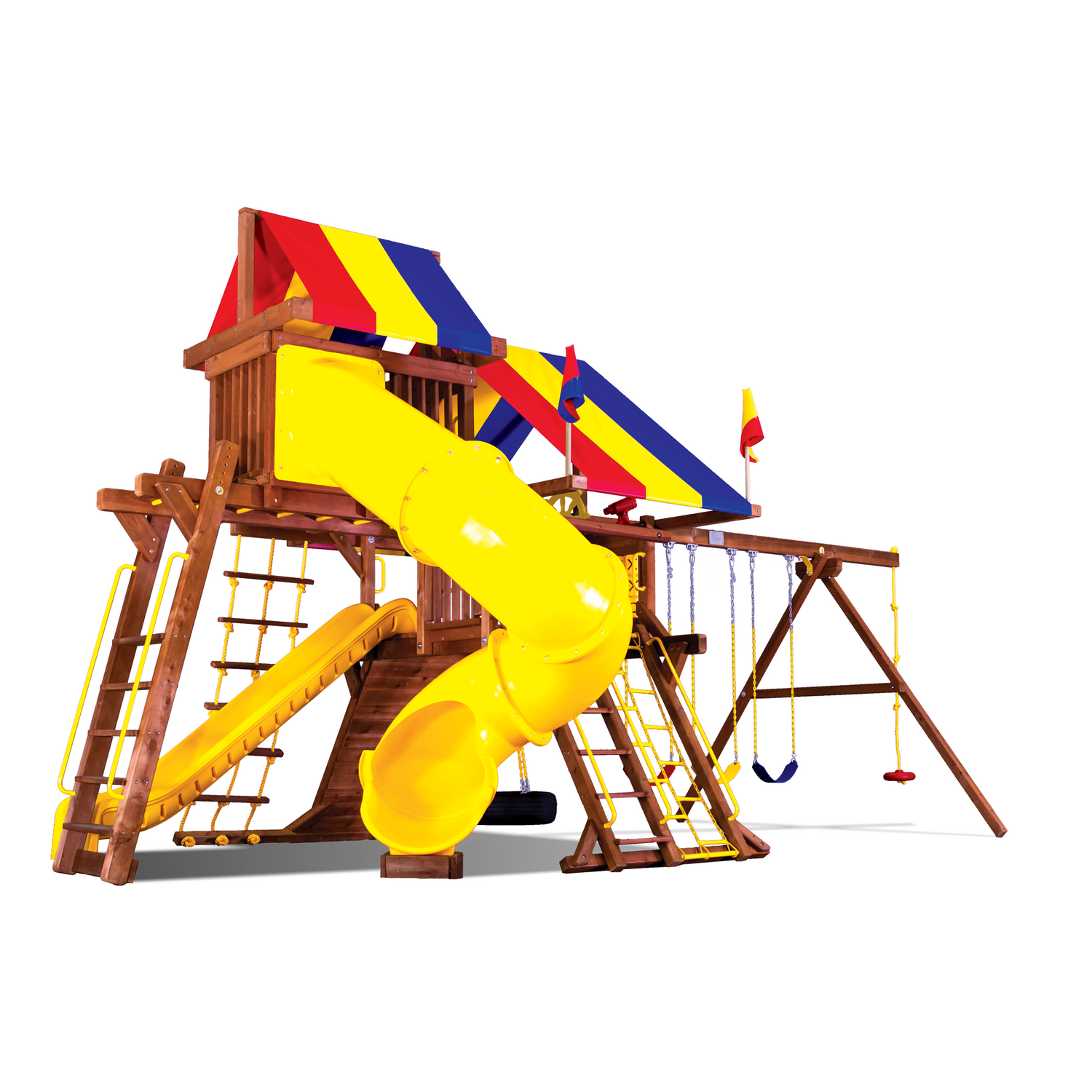 Sunshine Castle Pkg V with 270° Spiral Slide (15J) - Rainbow Play of NC