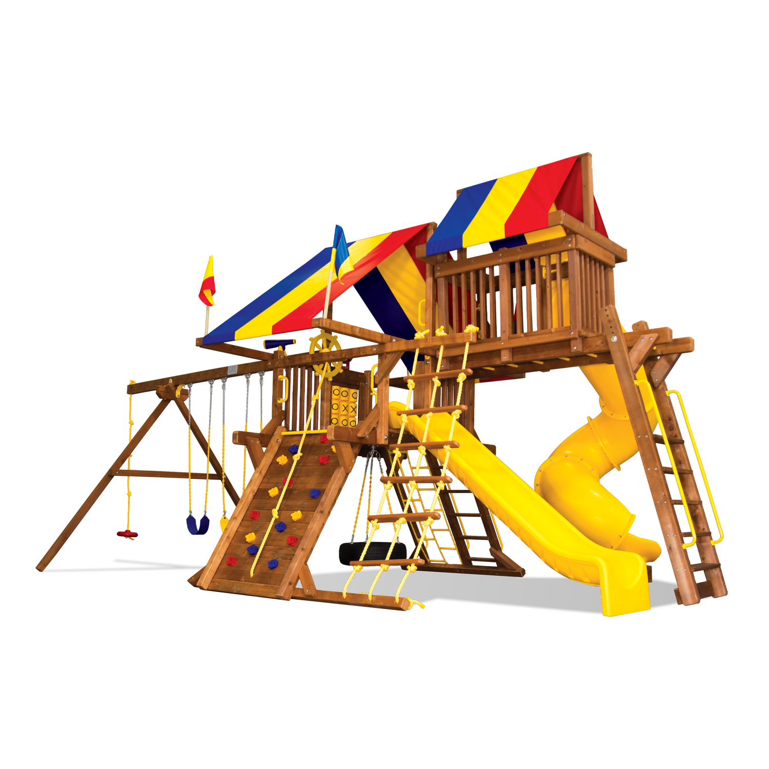 Sunshine Castle Pkg V with 270° Spiral Slide (15J) - Rainbow Play of NC