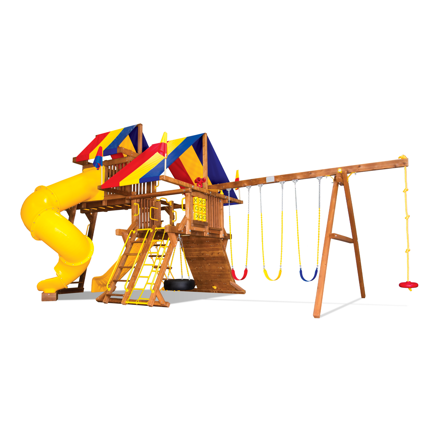 Sunshine Castle Pkg V with 270° Spiral Slide (15J) - Rainbow Play of NC