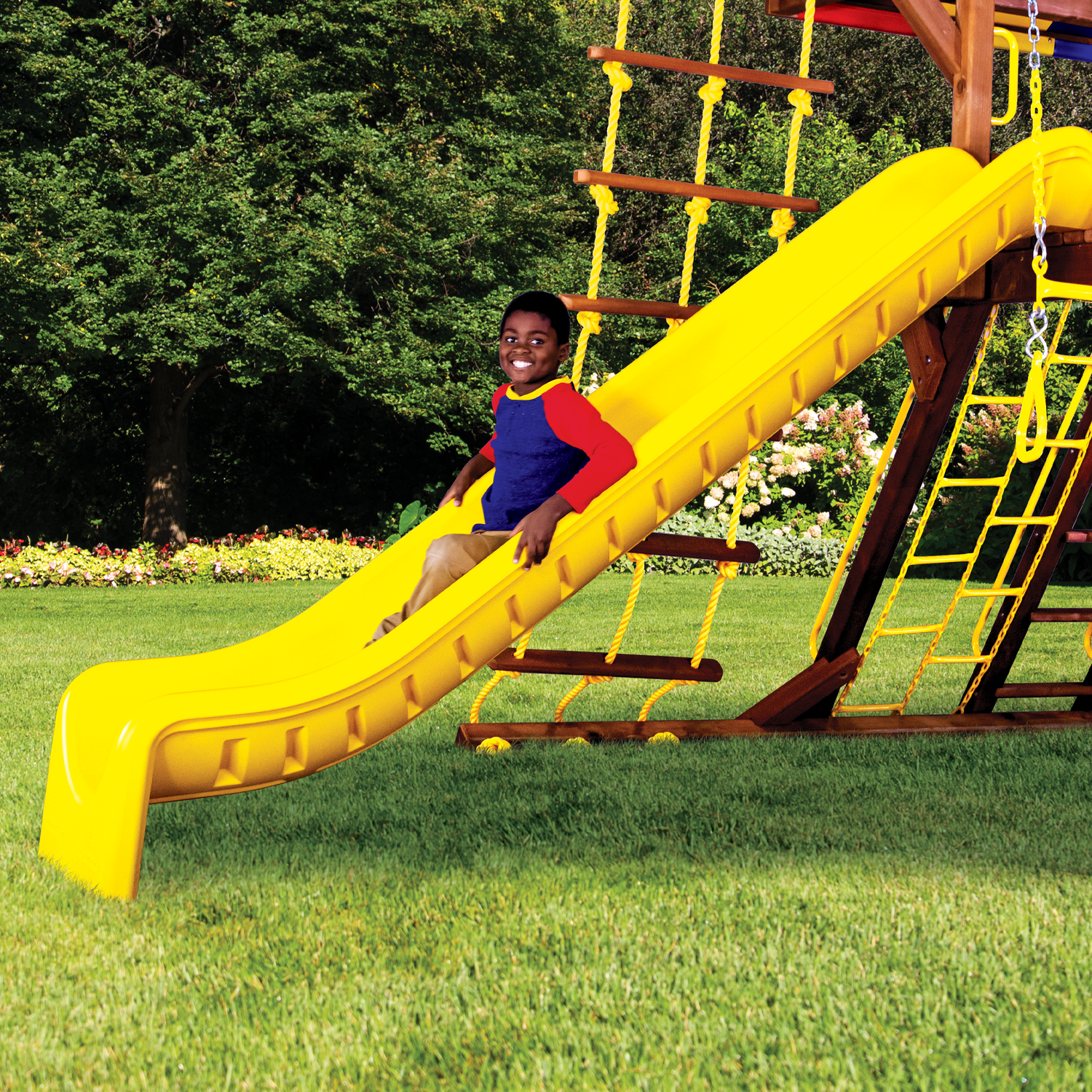 10′ Safety Scoop Slide - Rainbow Play of NC