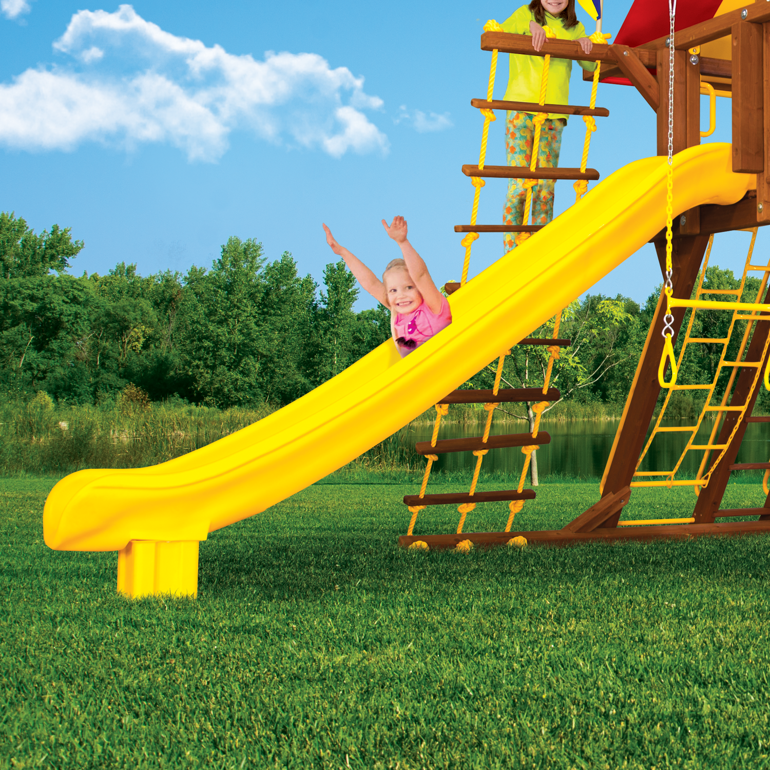 11.5′ Safety Scoop Slide - Rainbow Play of NC