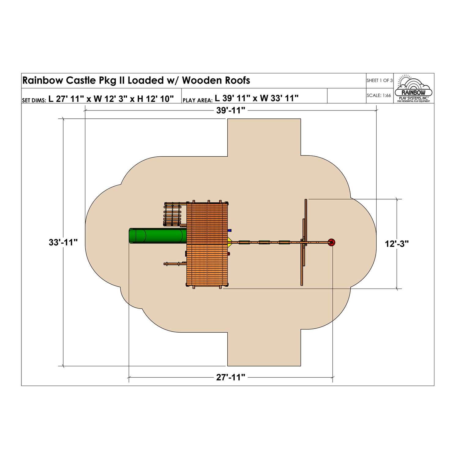 Rainbow Castle Pkg II Loaded (17C) - Rainbow Play of NC