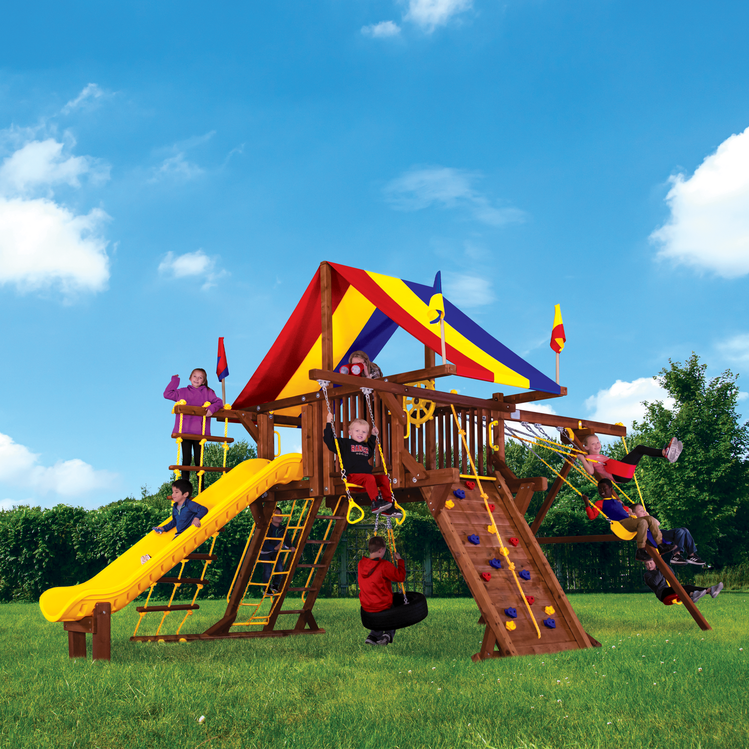 Rainbow Super Castle Pkg II Loaded (17D) - Rainbow Play of NC