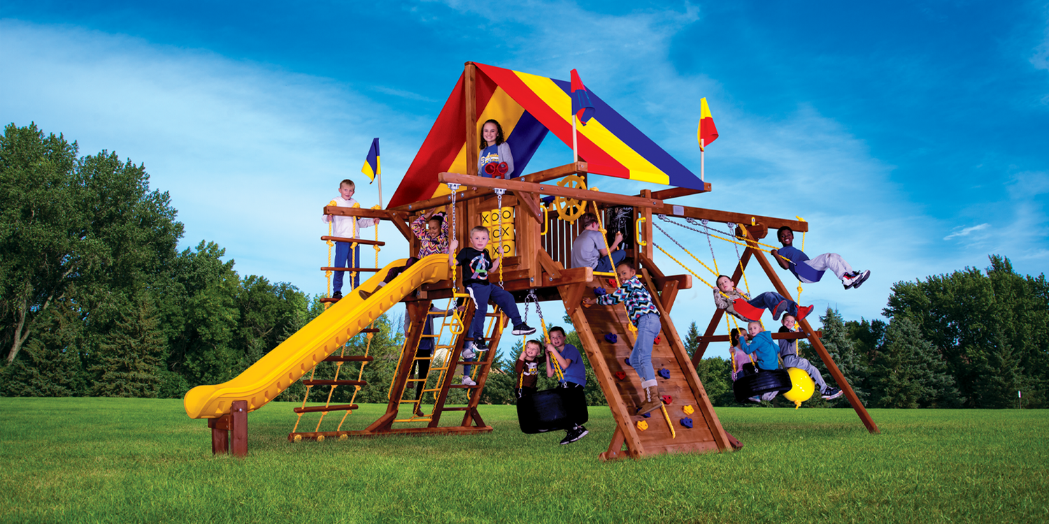 Rainbow Super Castle Pkg II Maxed Out (17E) - Rainbow Play of NC