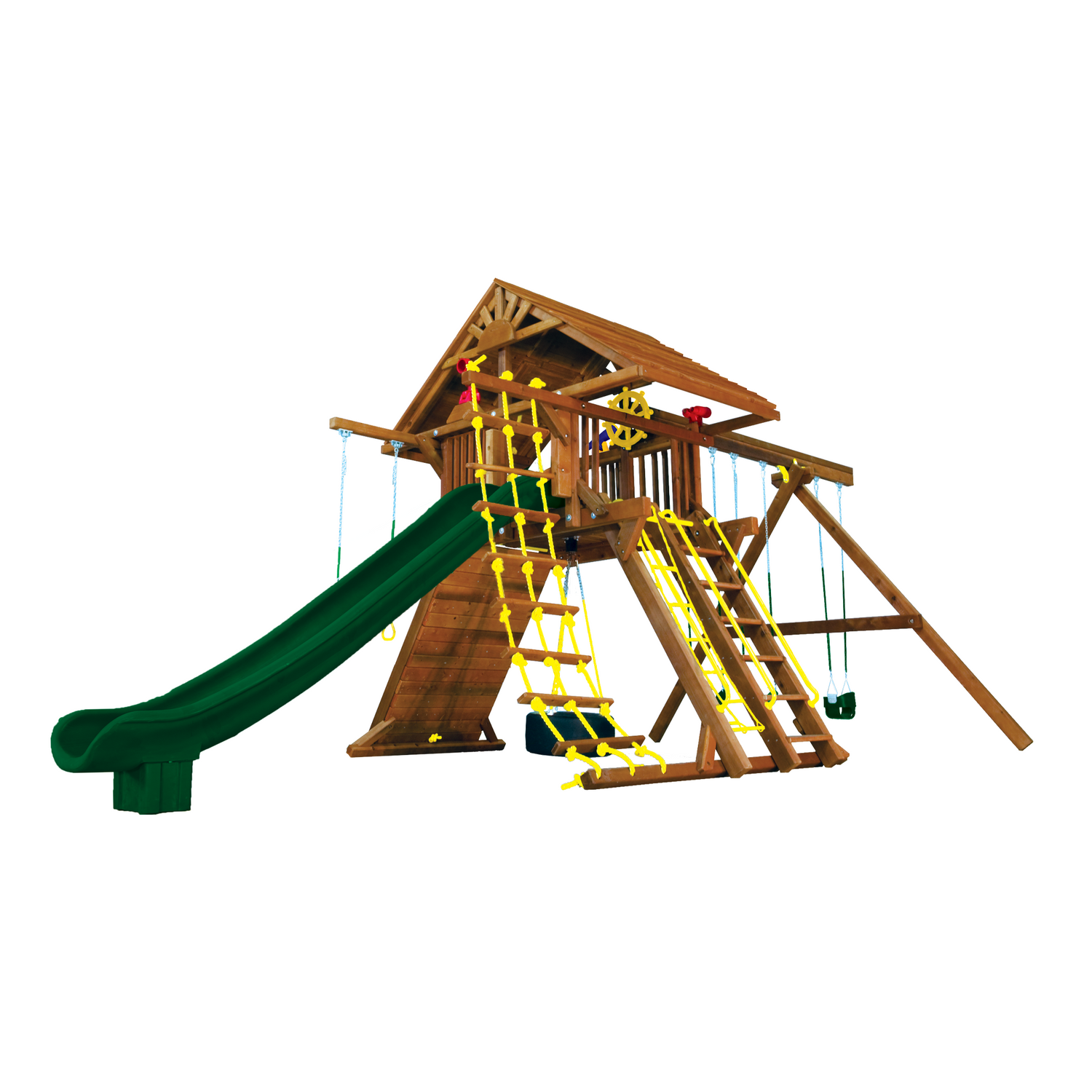 Monster Castle Pkg II with Wooden Roof (21D) - Rainbow Play of NC