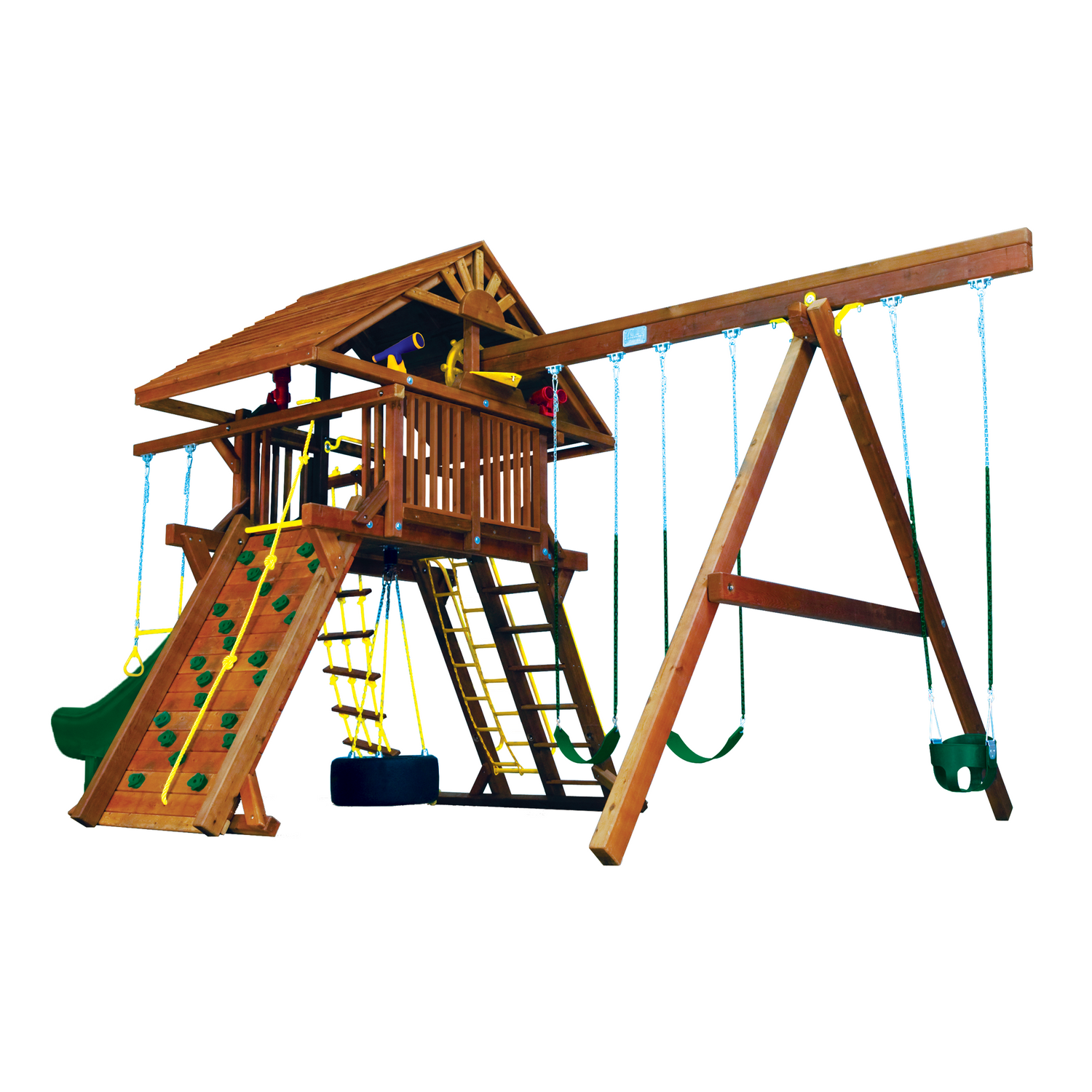 Monster Castle Pkg II with Wooden Roof (21D) - Rainbow Play of NC