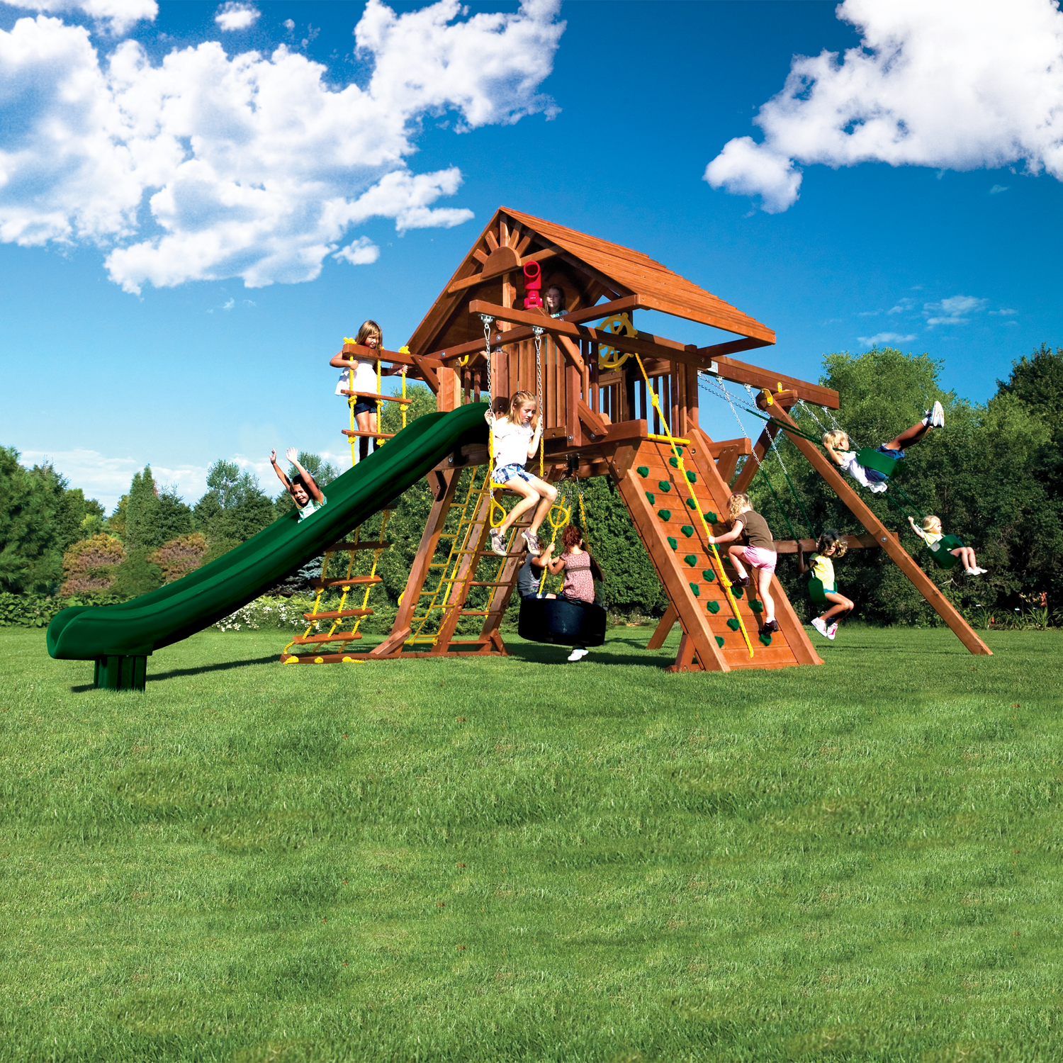 Monster Castle Pkg II with Wooden Roof (21D) - Rainbow Play of NC