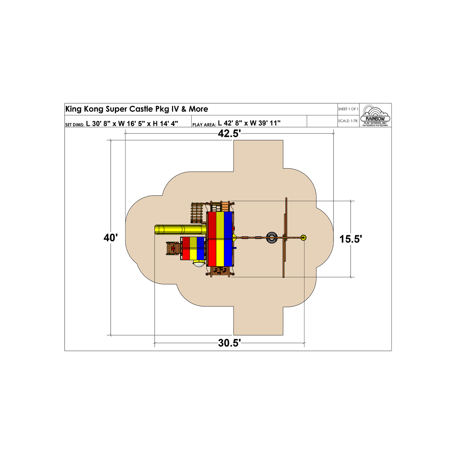 King Kong SUPER Castle Pkg IV with So Much More (27G) - Rainbow Play of NC