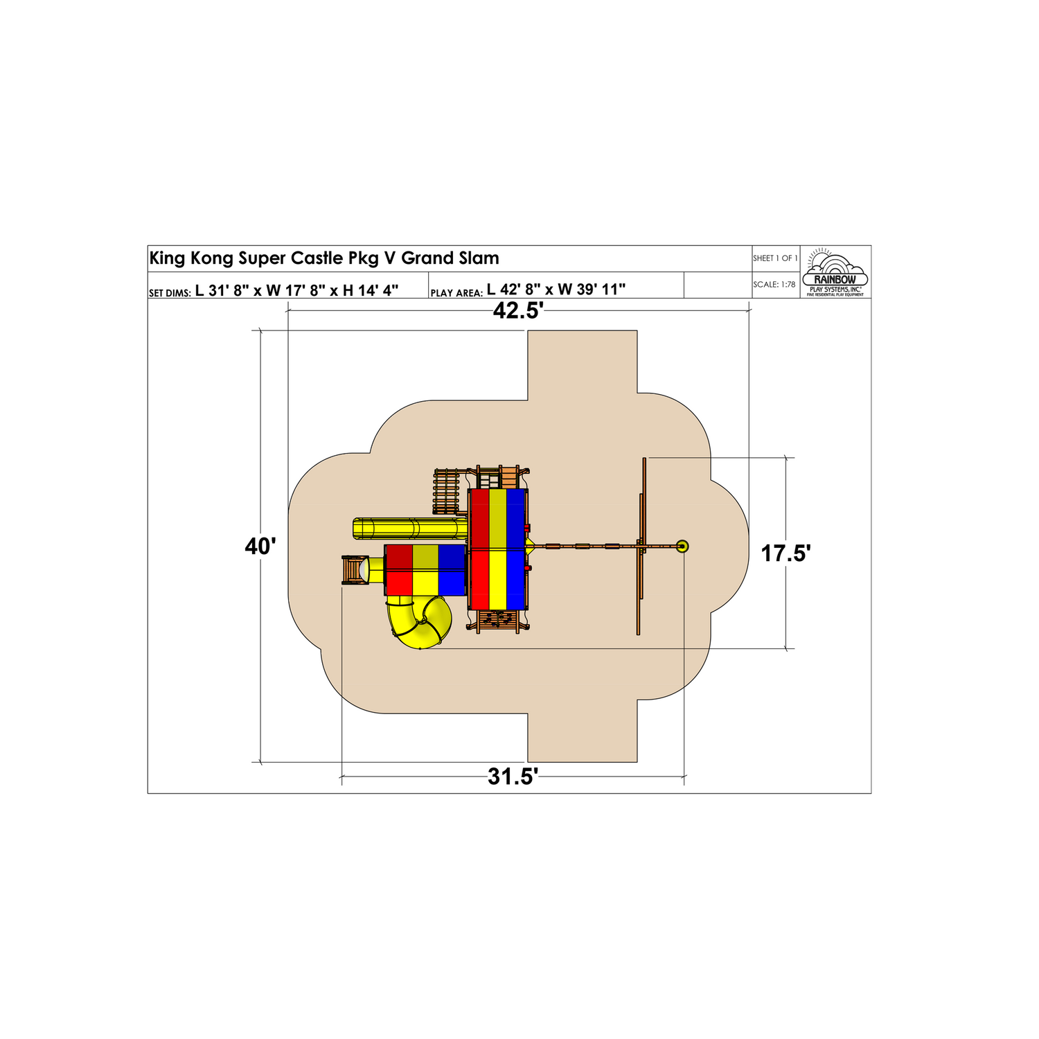 King Kong Super Castle Pkg V Grand Slam (27H) - Rainbow Play of NC