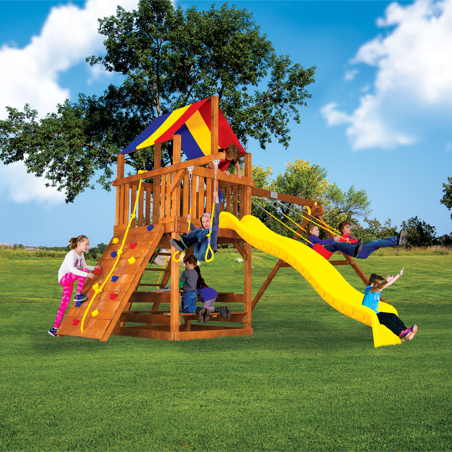 Circus Clubhouse Pkg II Popular (29B) Playset - Rainbow Play of NC