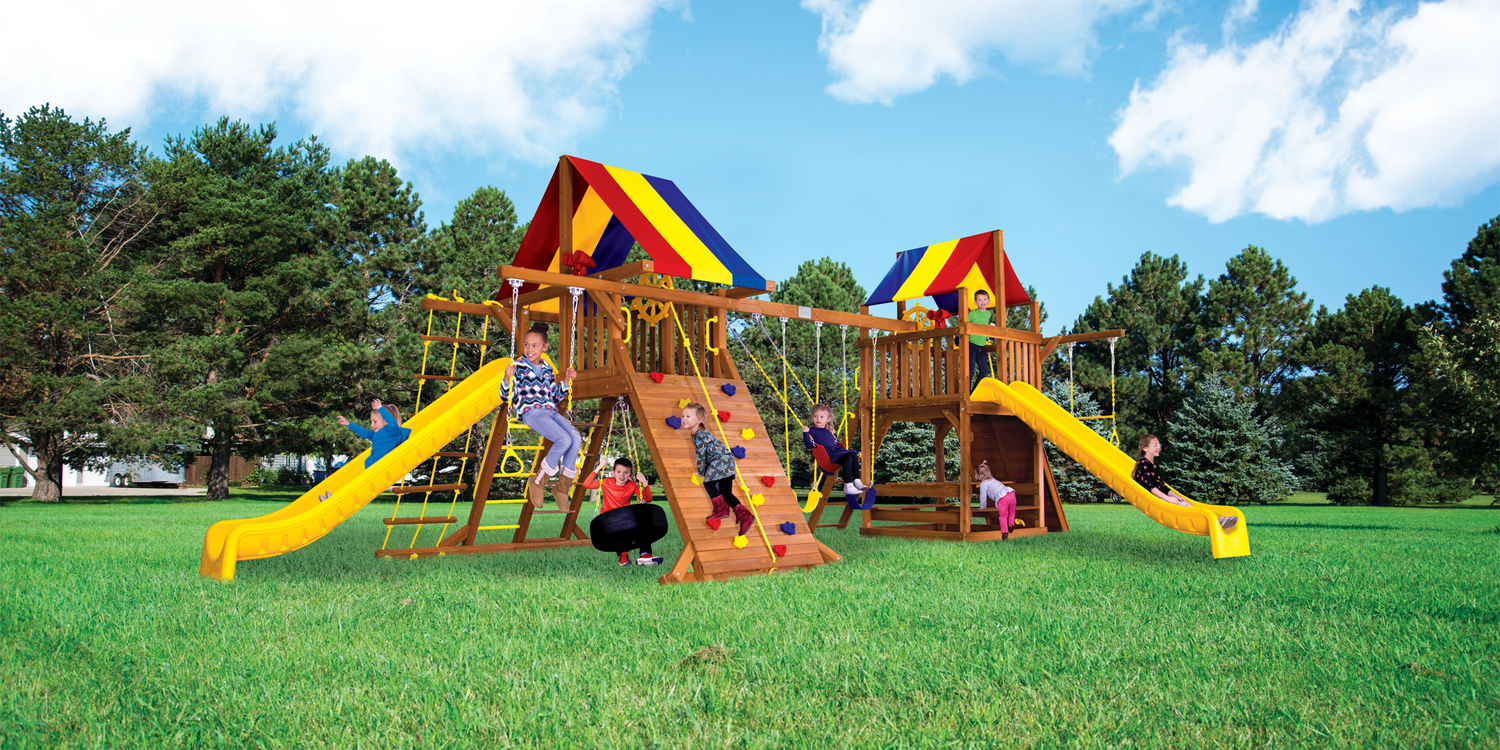 Circus Double Whammy Nicely Equipped (31I) Playset - Rainbow Play of NC