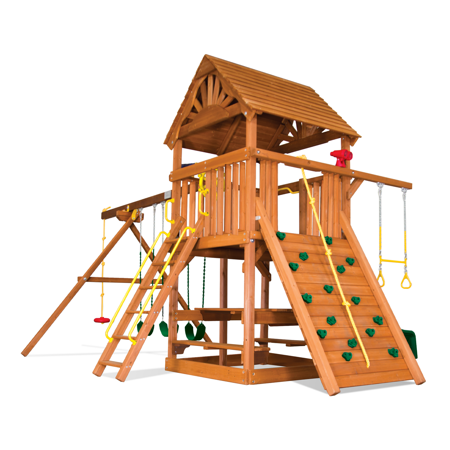 Sunshine Clubhouse Pkg II with Wooden Roof (33D) - Rainbow Play of NC