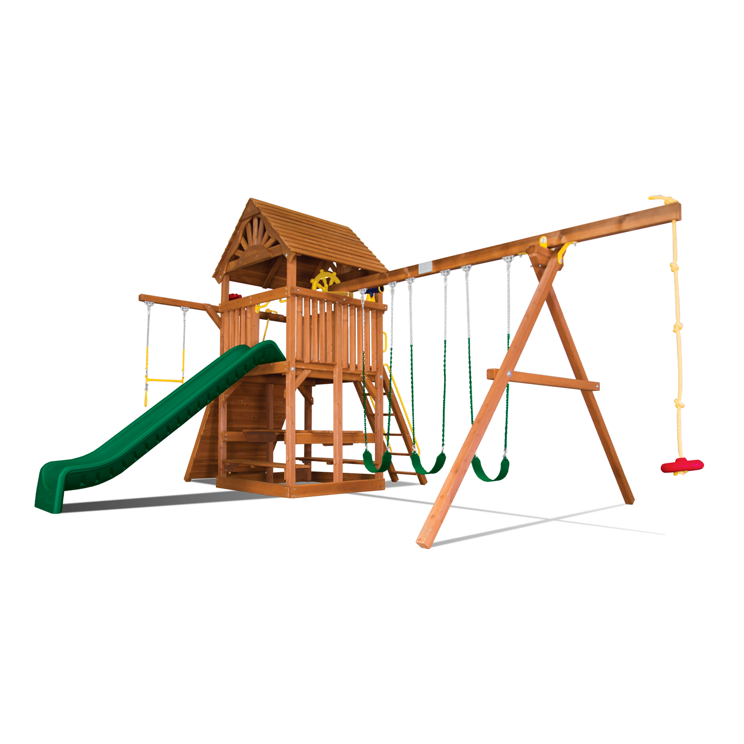 Sunshine Clubhouse Pkg II with Wooden Roof (33D) - Rainbow Play of NC