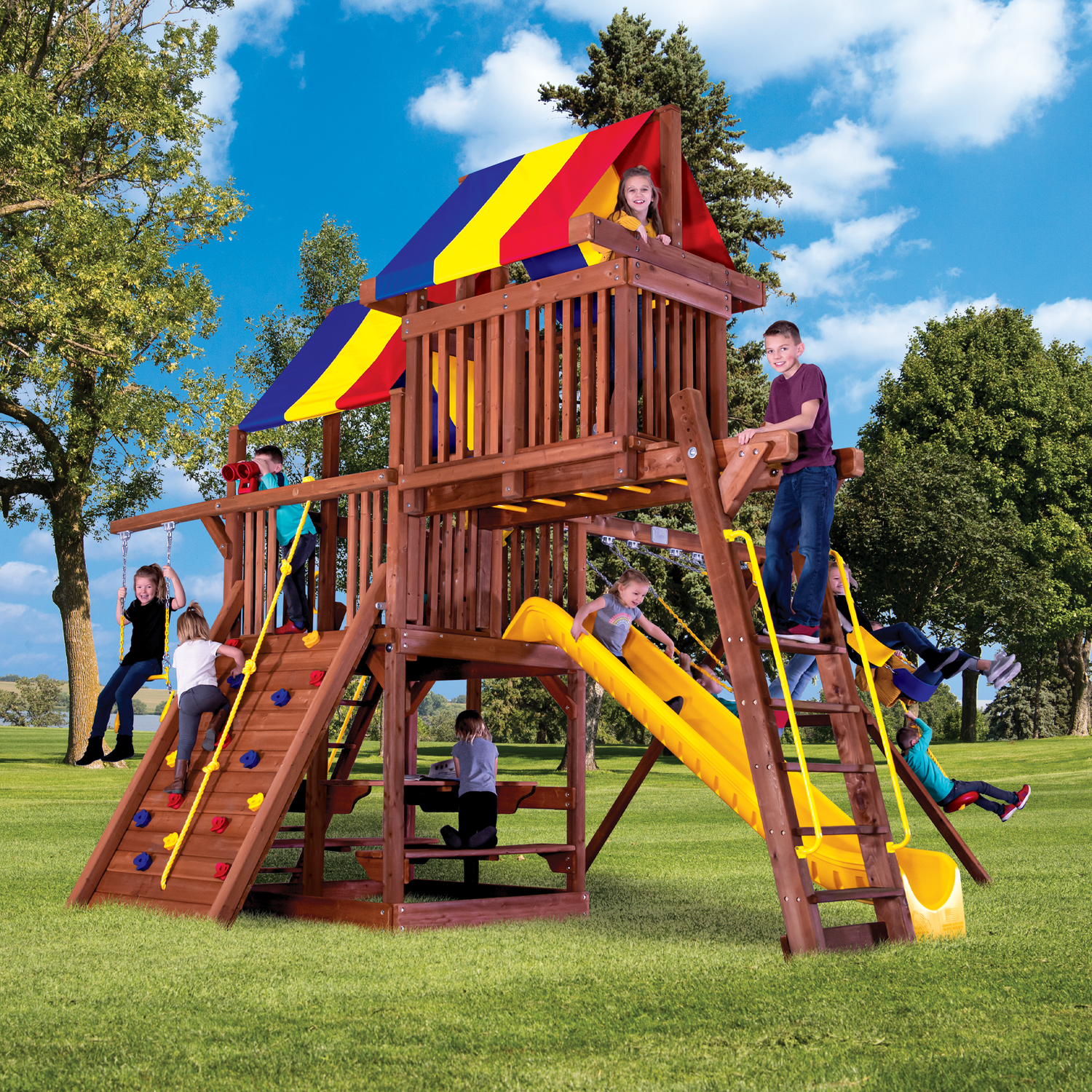 Sunshine Clubhouse Pkg IV Loaded RYB (35H) - Rainbow Play of NC