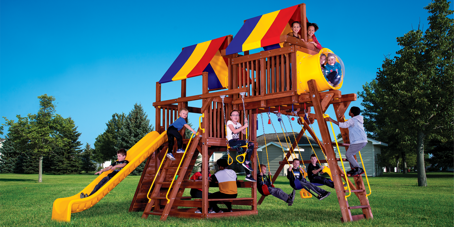 Sunshine Clubhouse Pkg IV with Bells & Whistles (35I) - Rainbow Play of NC