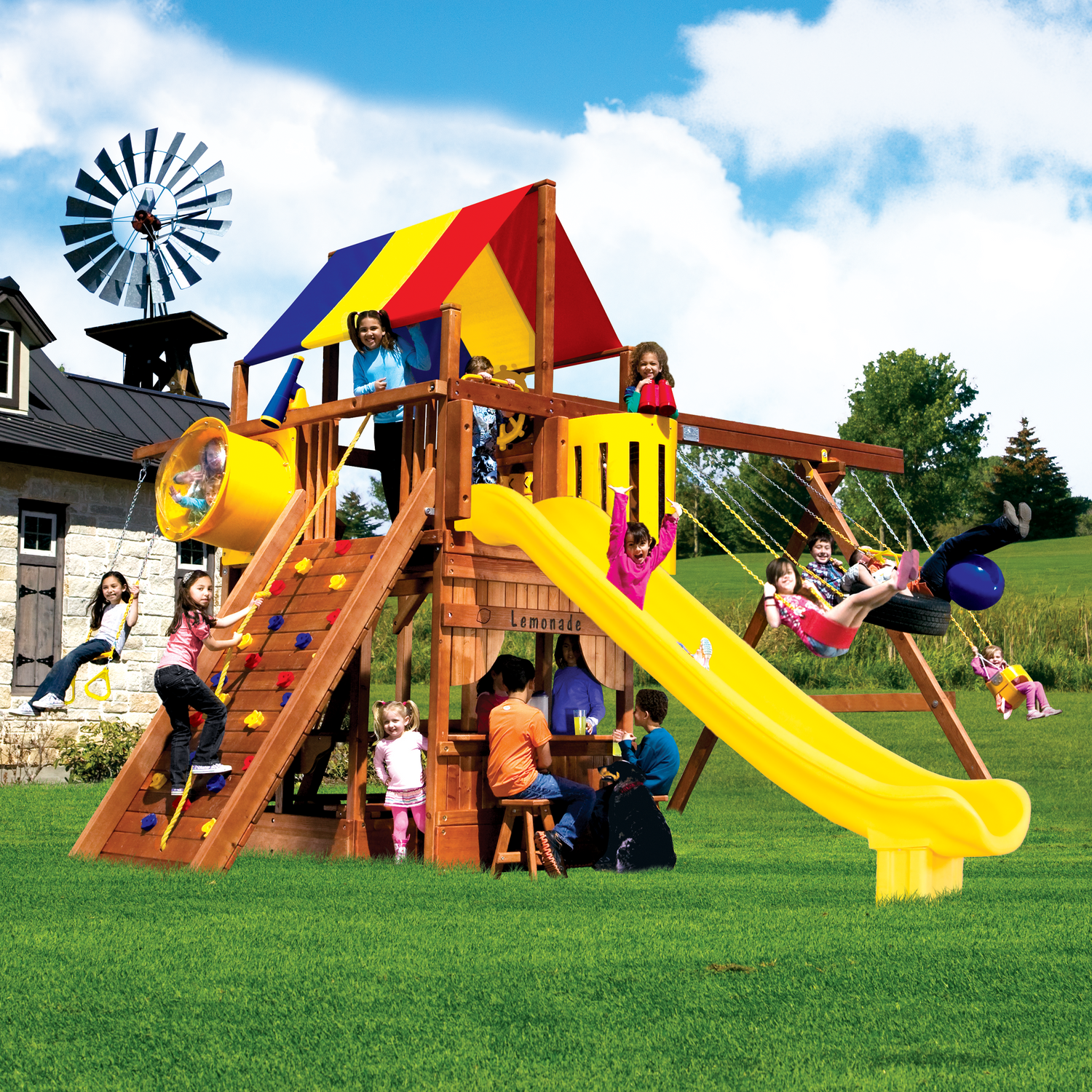 Monster Clubhouse Pkg II Fancy (41C) - Rainbow Play of NC