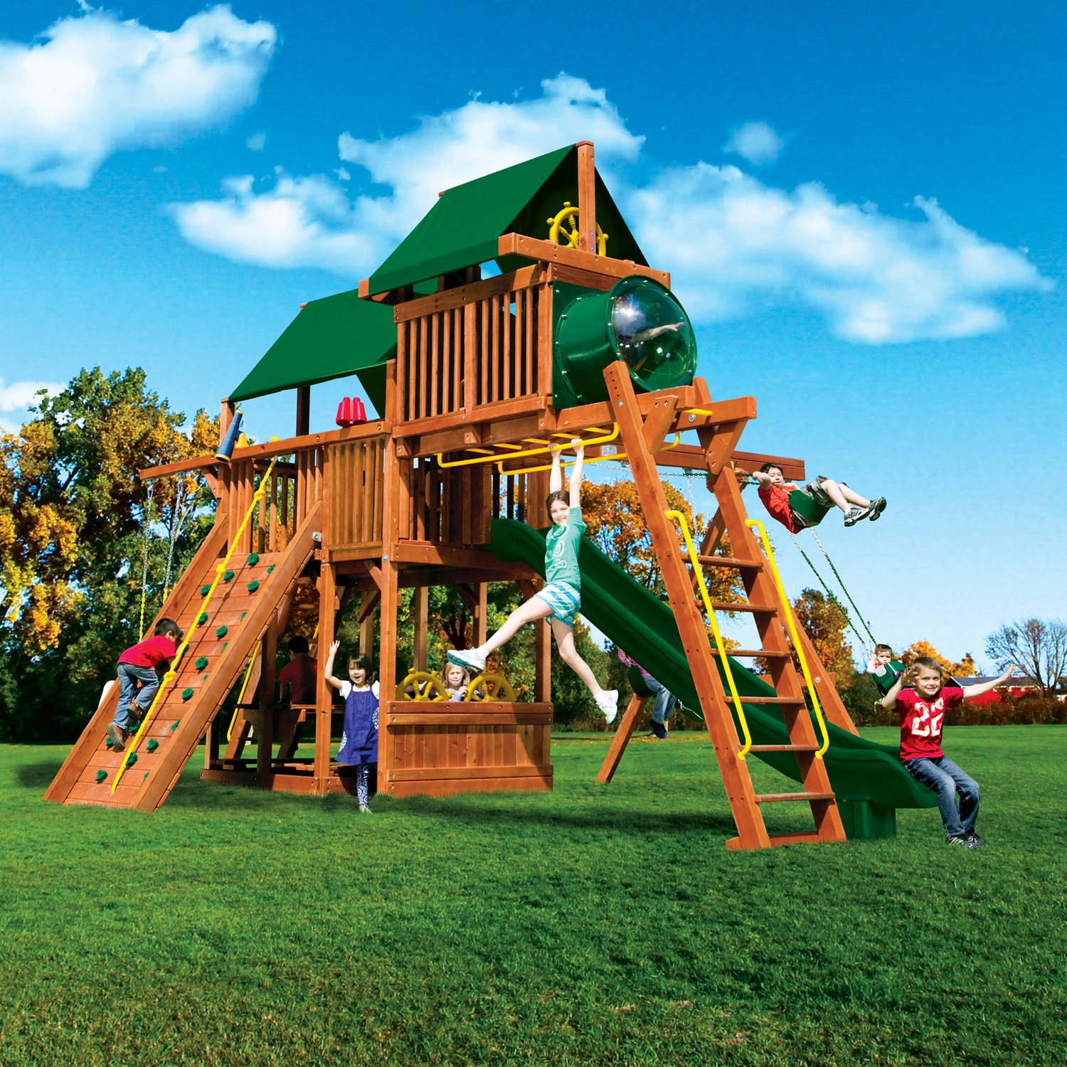 Monster Clubhouse Pkg IV Forest Green (41E) - Rainbow Play of NC