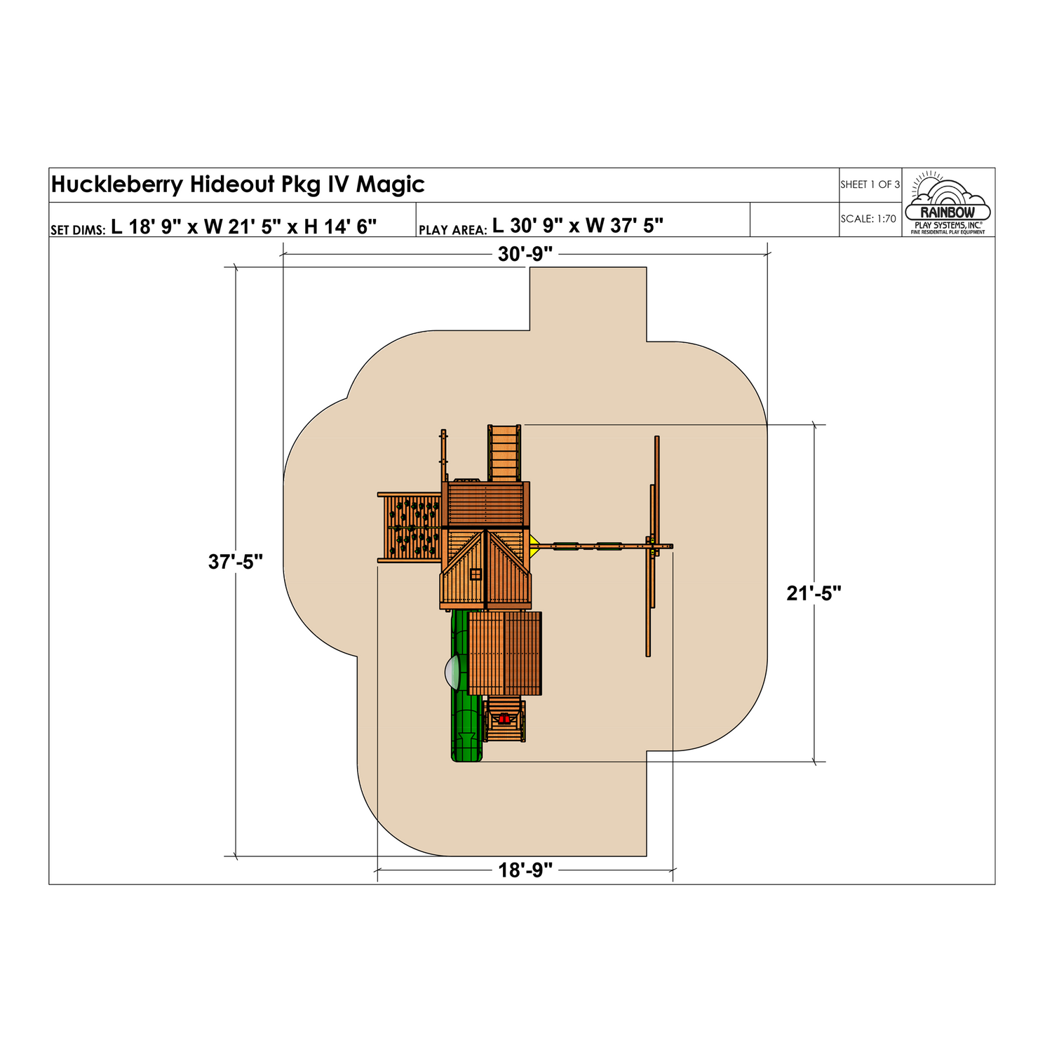 Huckleberry Hideout Pkg IV Magic (43I) - Rainbow Play of NC