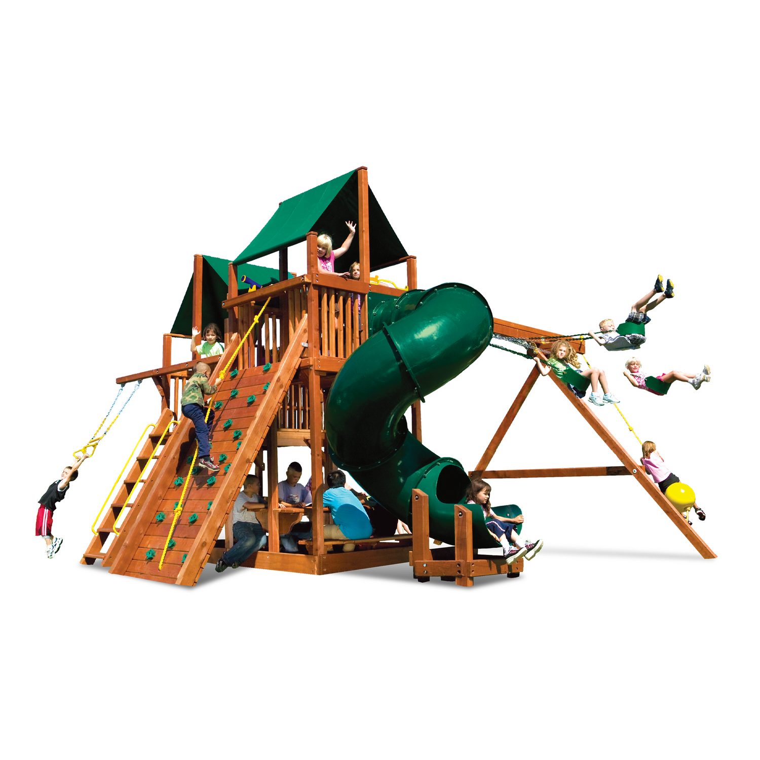 King Kong Clubhouse Pkg II with 360˚Spiral Slide (45B) - Rainbow Play of NC