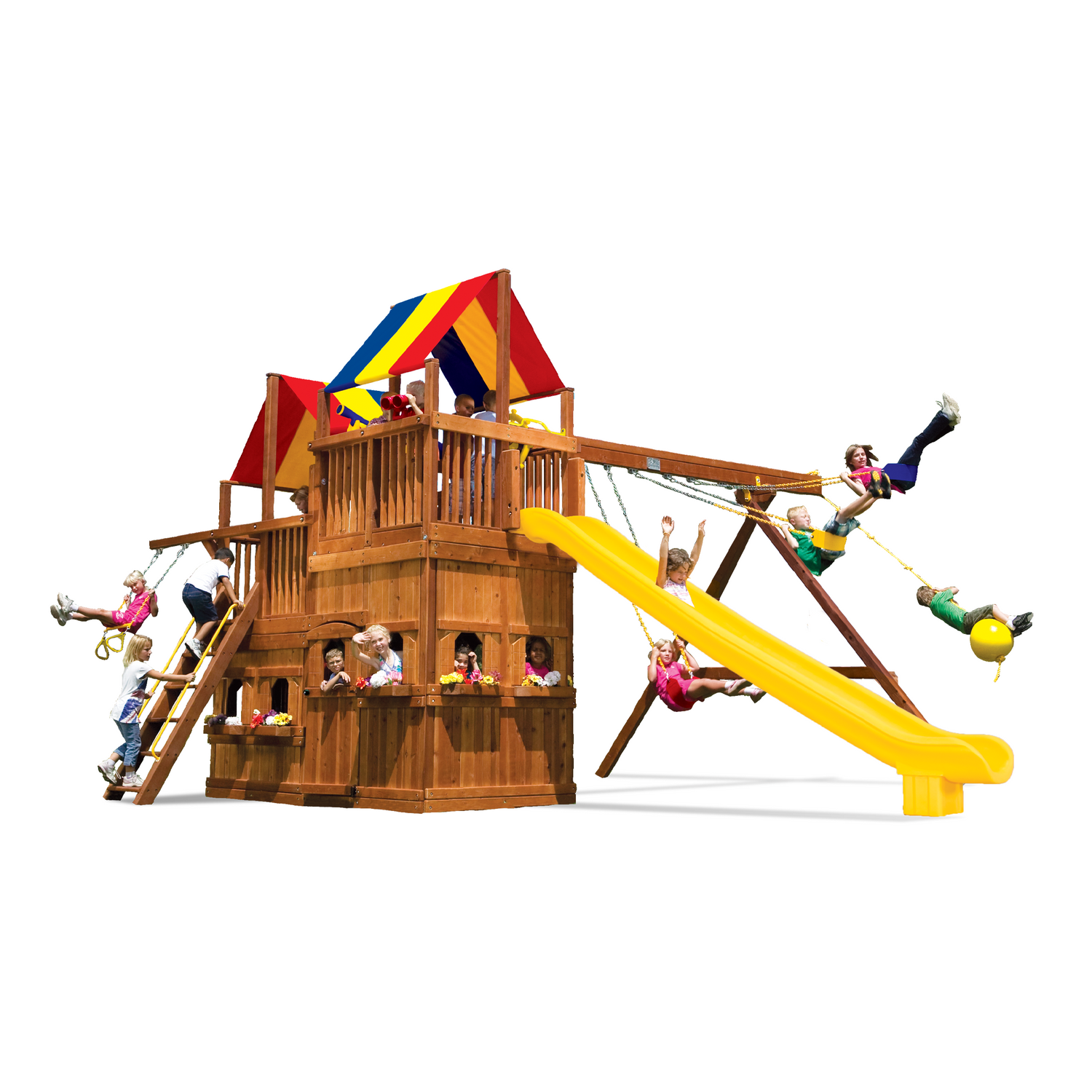 King Kong Clubhouse Pkg II with Playhouse (45C) - Rainbow Play of NC