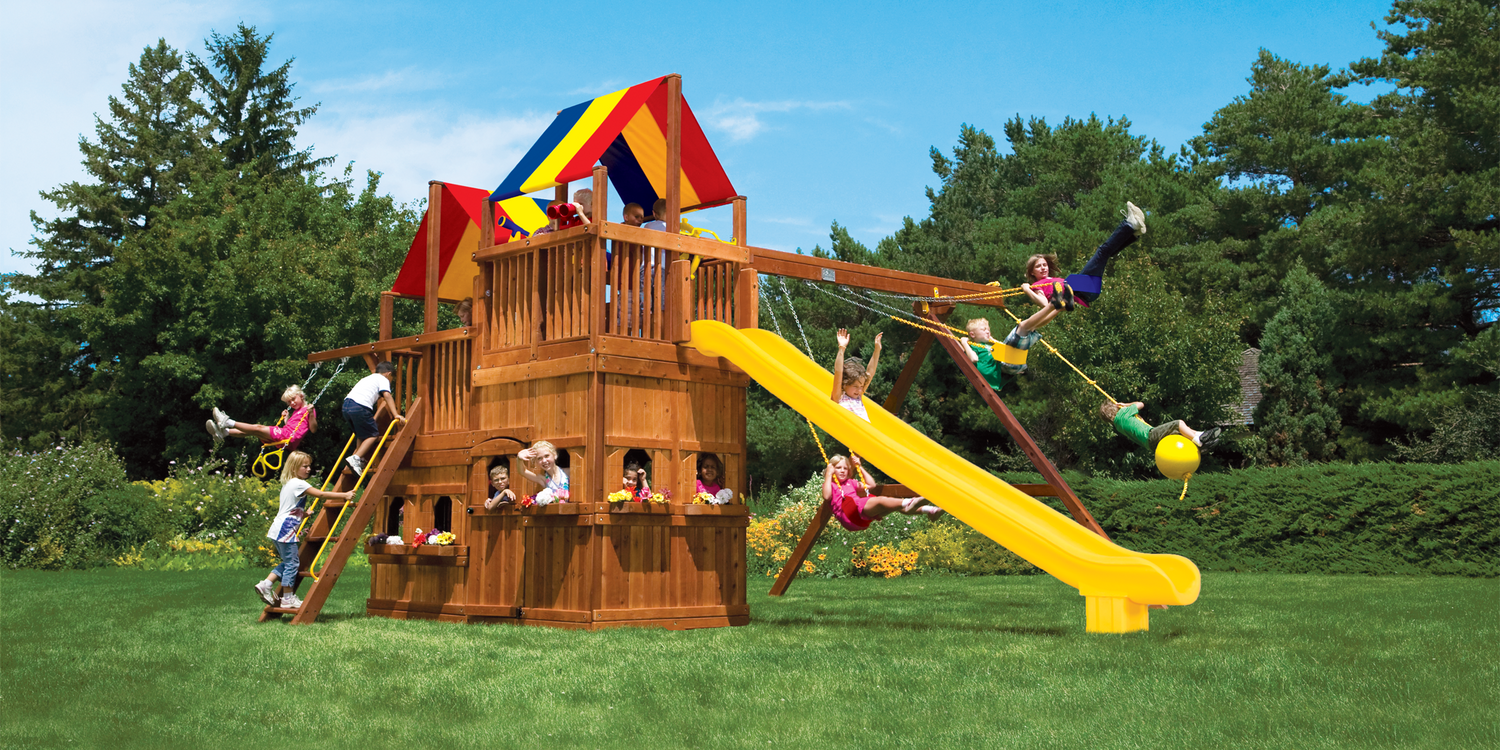 King Kong Clubhouse Pkg II with Playhouse (45C) - Rainbow Play of NC