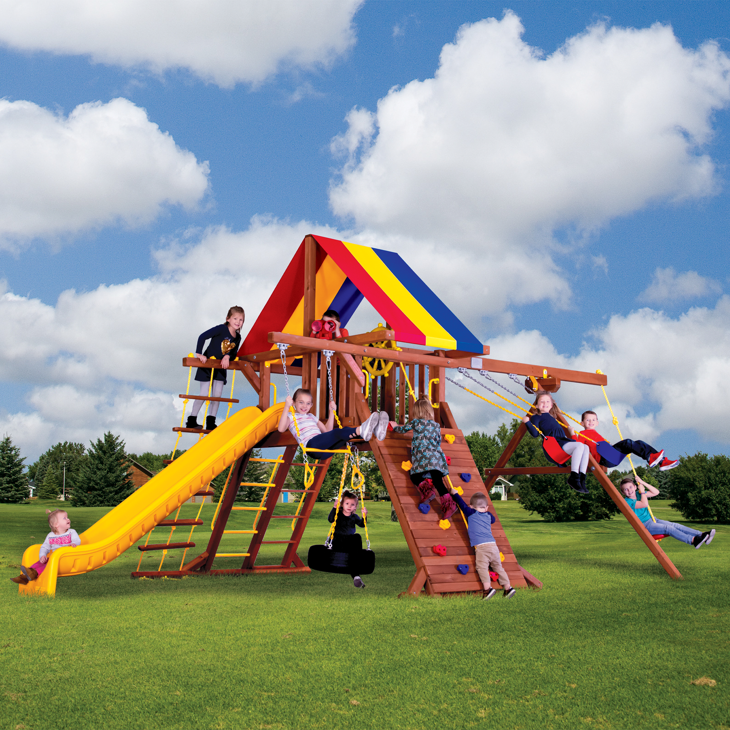 Circus Castle Pkg II Feature Model (8A) Playset - Rainbow Play of NC