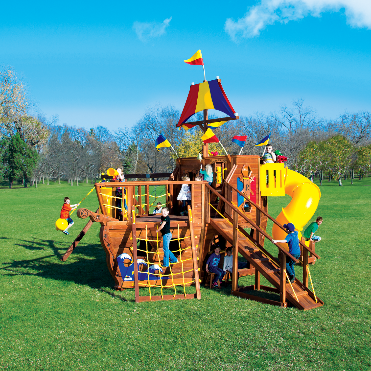 The Ship Pkg II with 360° Spiral Slide (93A) - Rainbow Play of NC