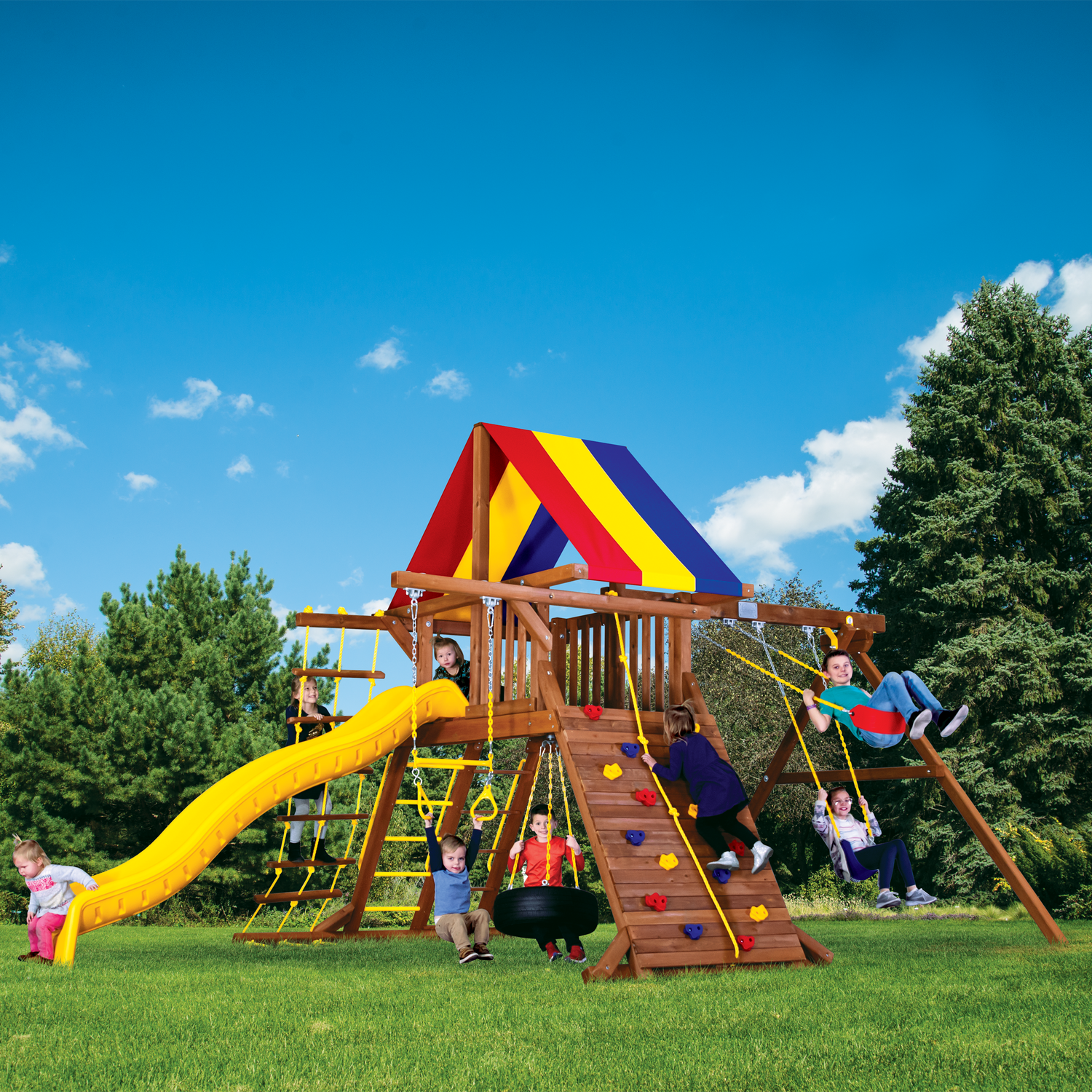 Circus Castle Pkg II Popular (9B) Playset - Rainbow Play of NC