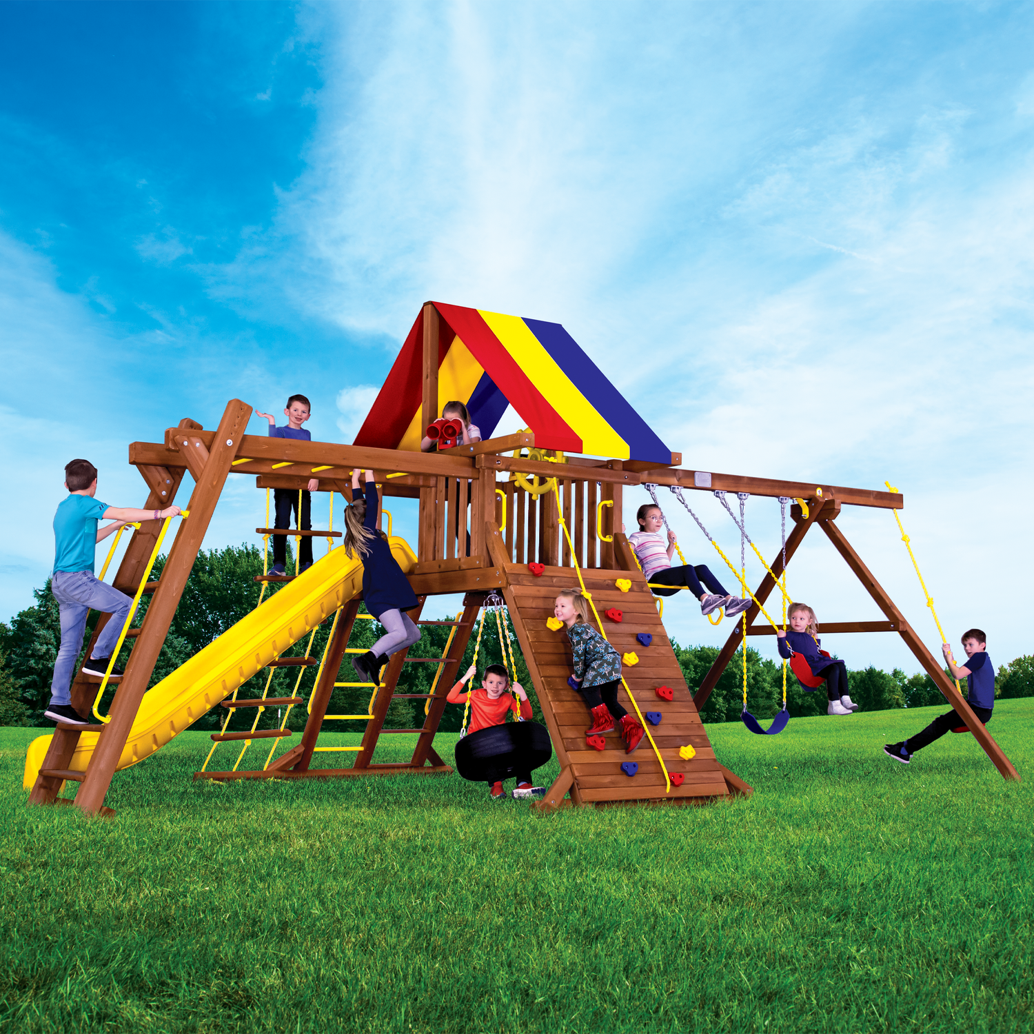 Circus Castle Pkg III Loaded (9D) Playset - Rainbow Play of NC