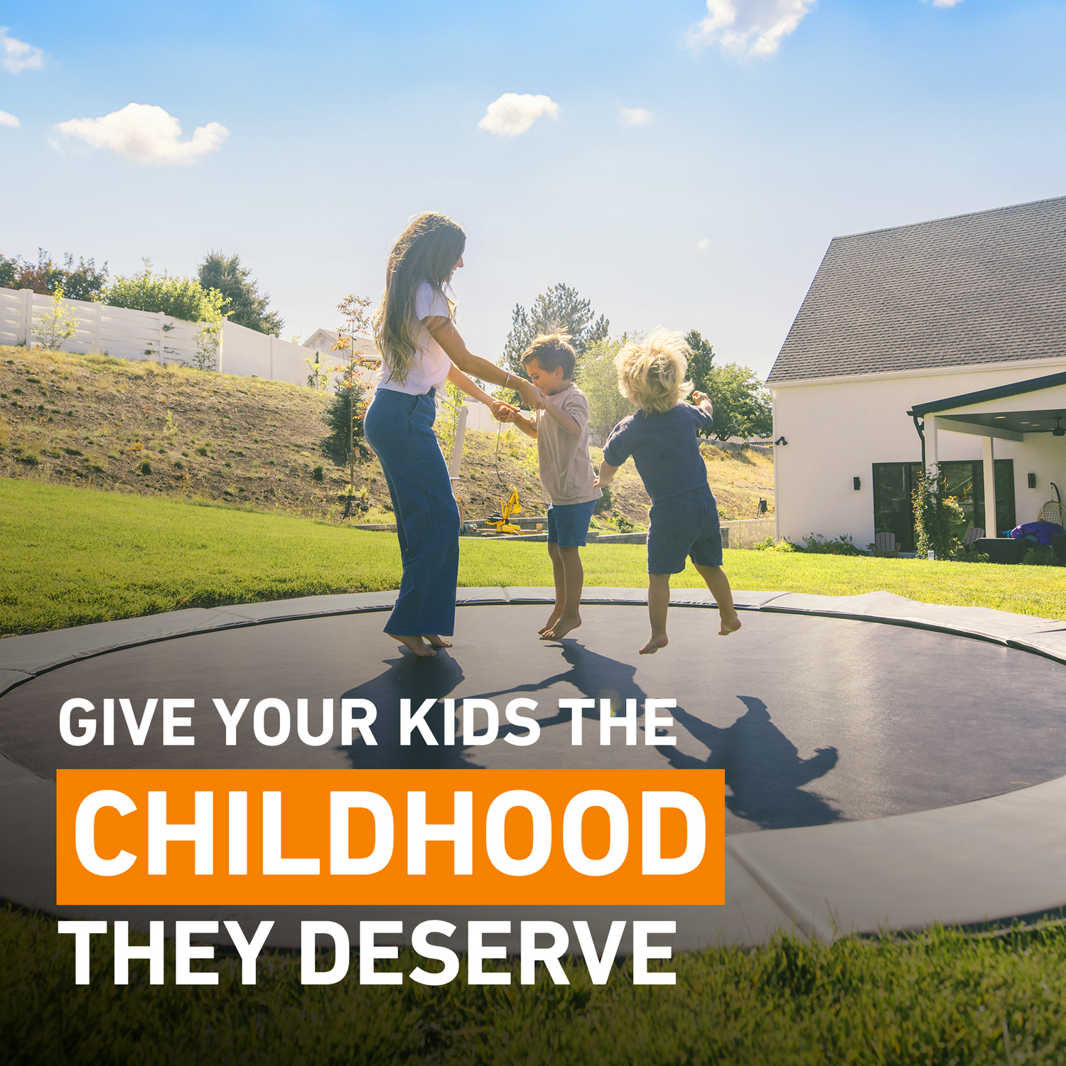 Round Pro-Line Avyna In-Ground Trampoline Titanium Gray