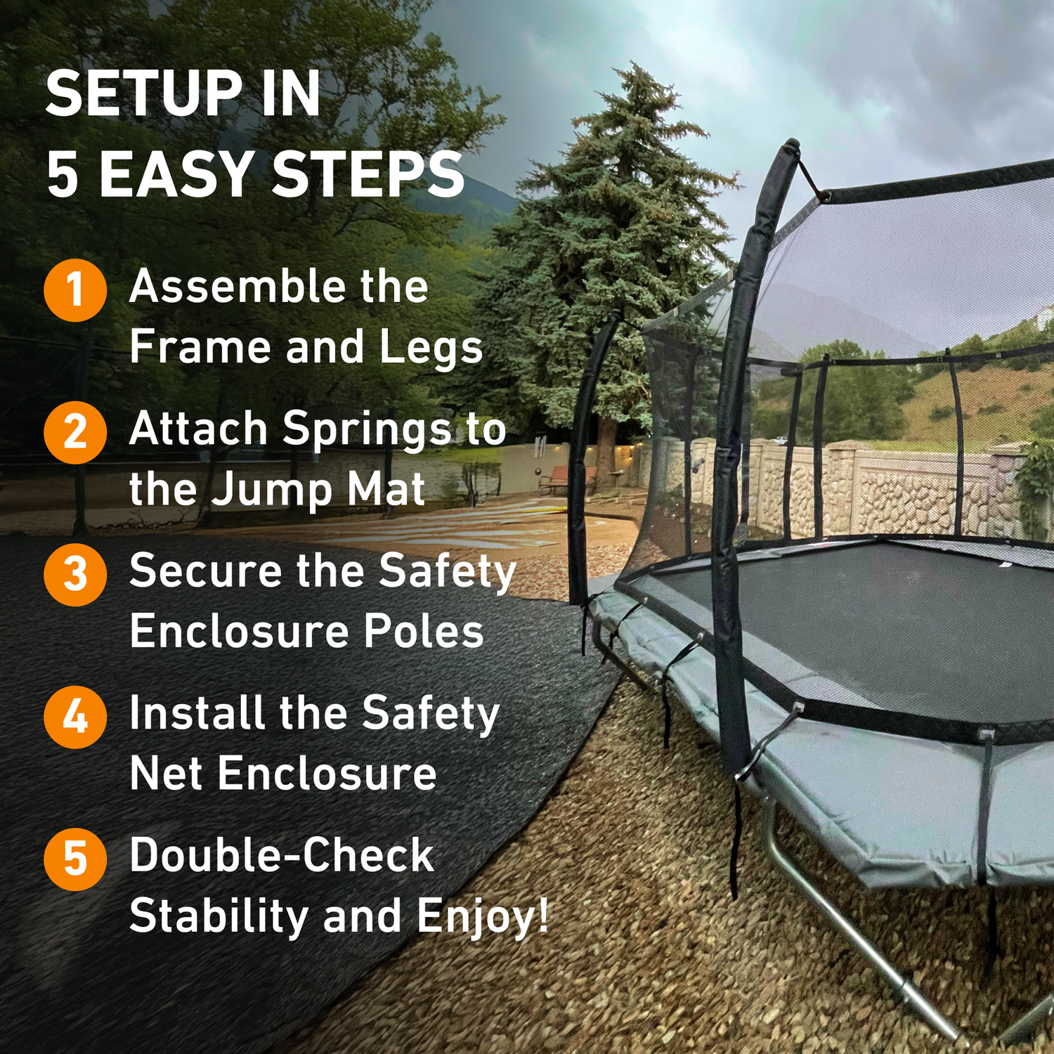 Rectangle Pro-Line Avyna Above Ground Trampoline