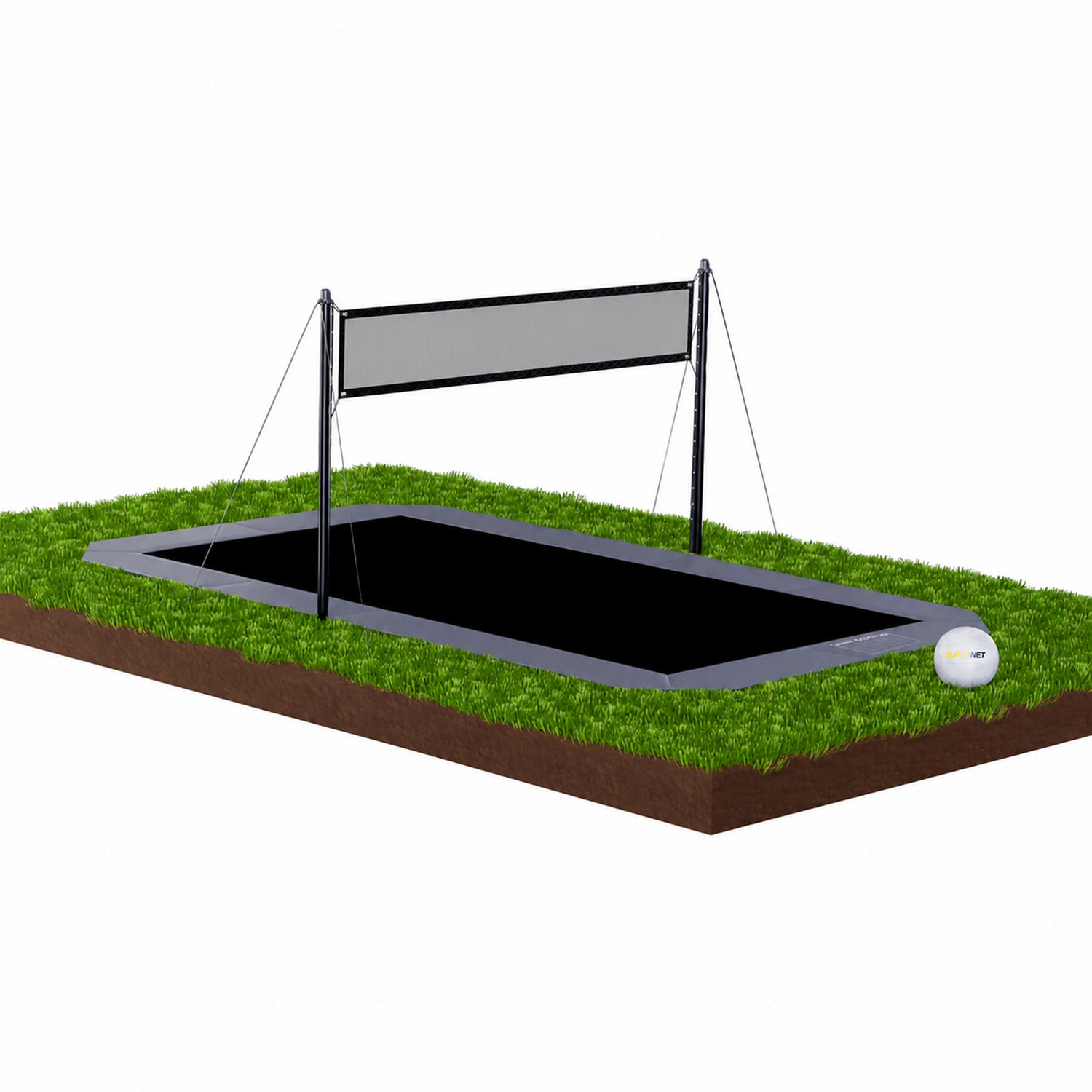 JUMPNET Trampoline Volleyball & Pickleball Net