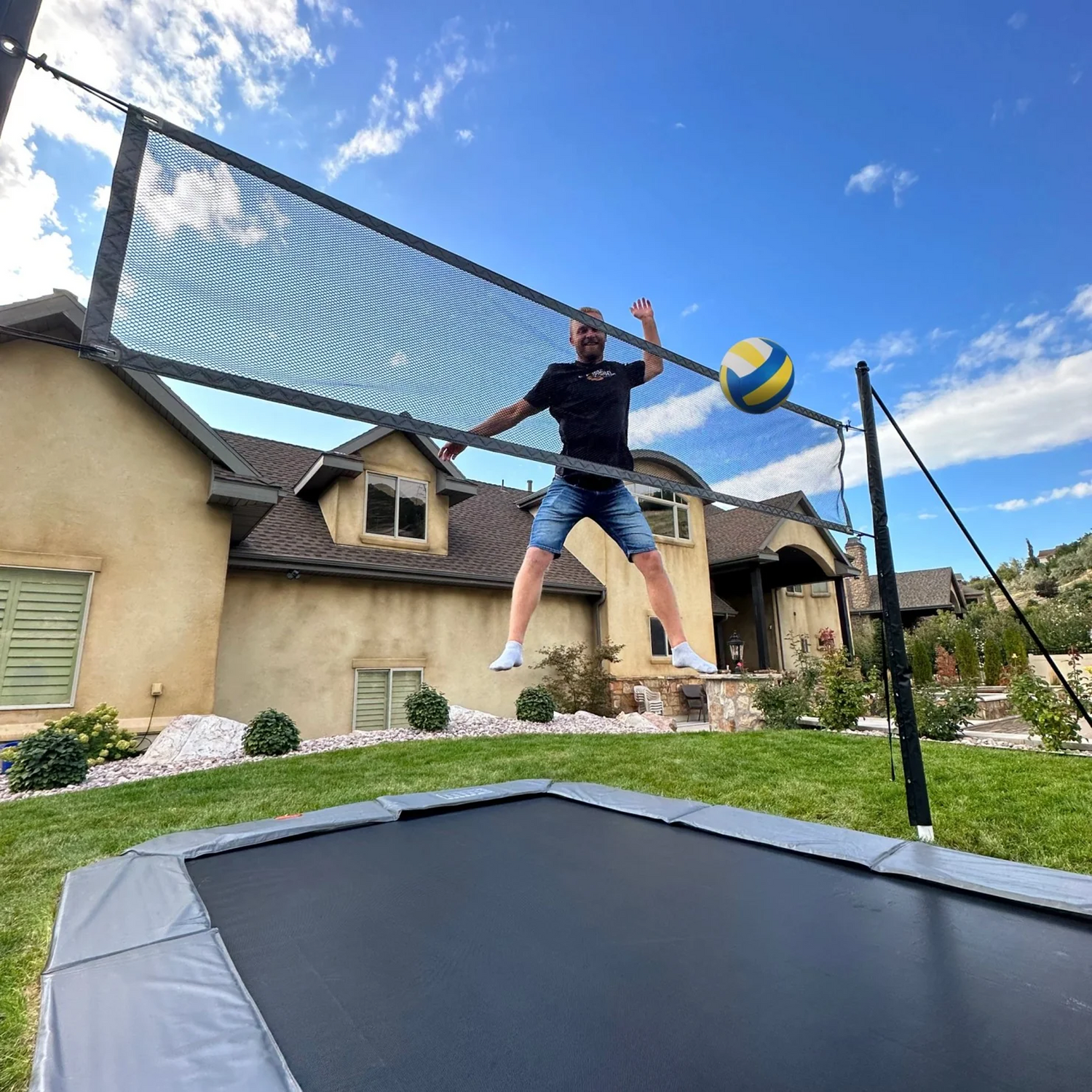 JUMPNET Trampoline Volleyball & Pickleball Net