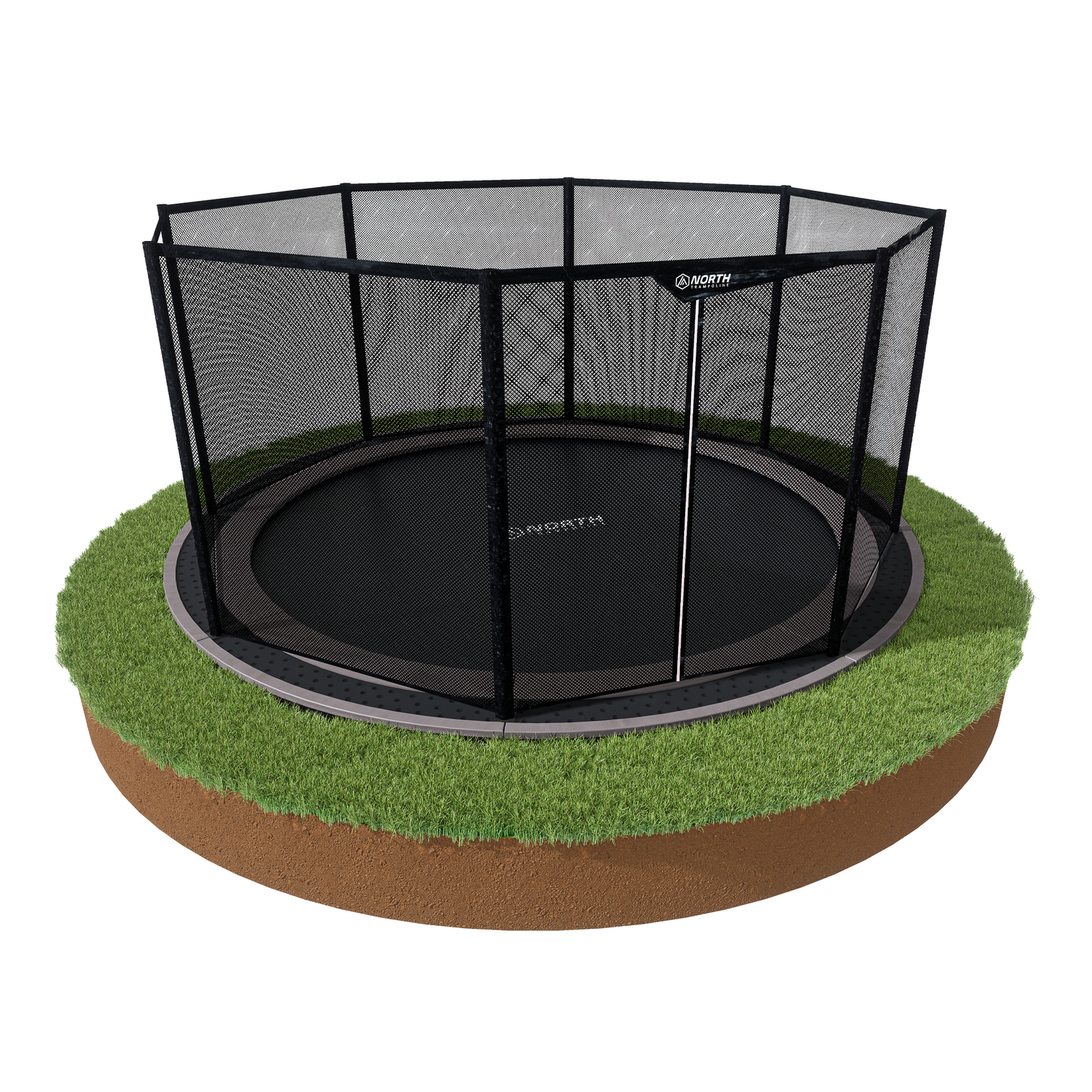 North Round In-ground Trampoline