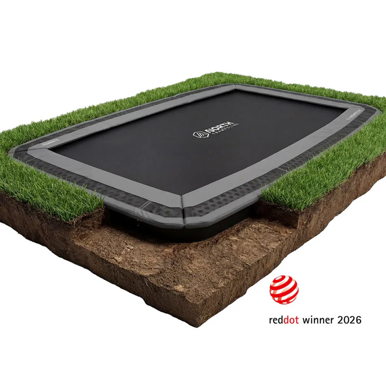 North Rectangle In-ground Trampoline