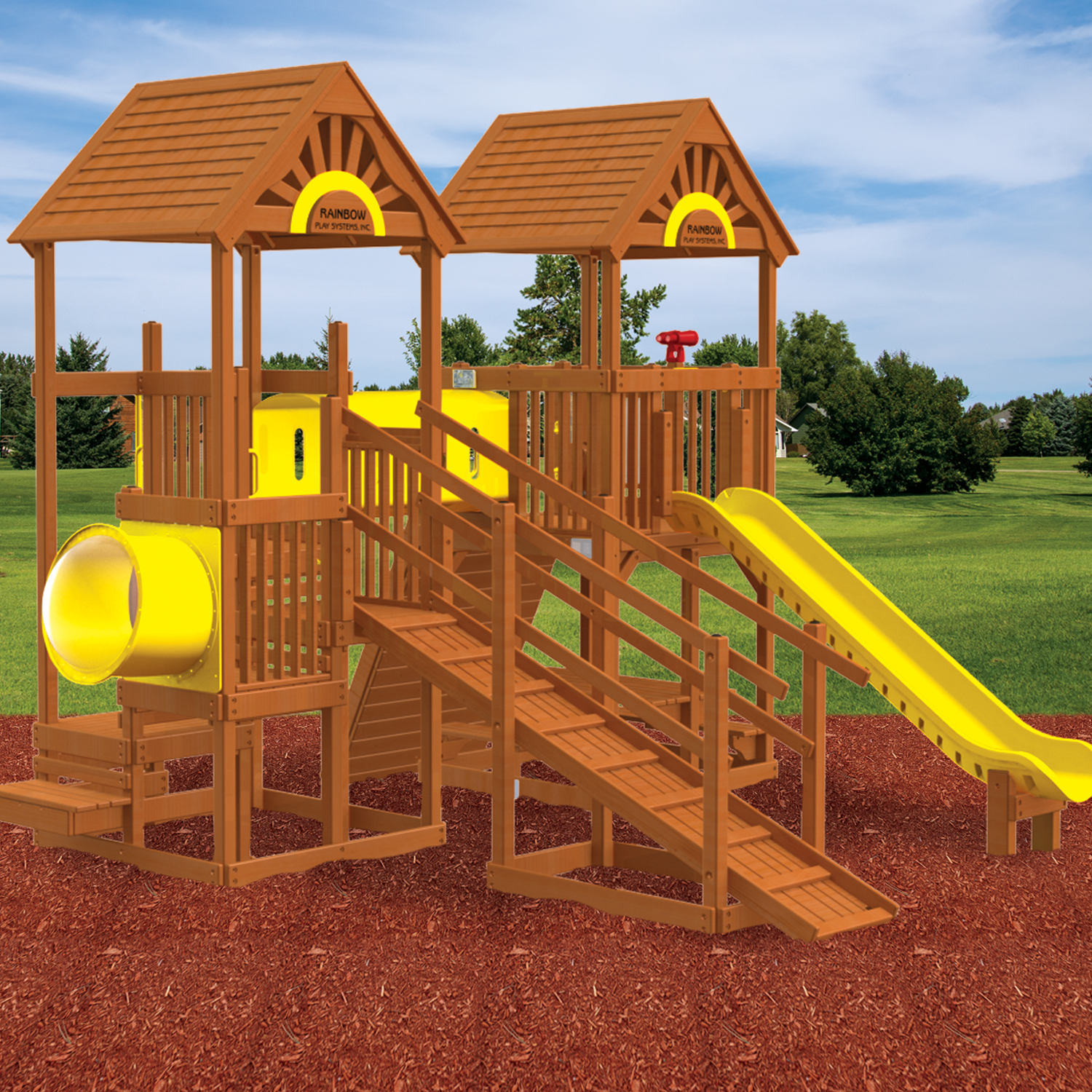 Rainbow Play Village Design 604 (36) - Rainbow Play of NC