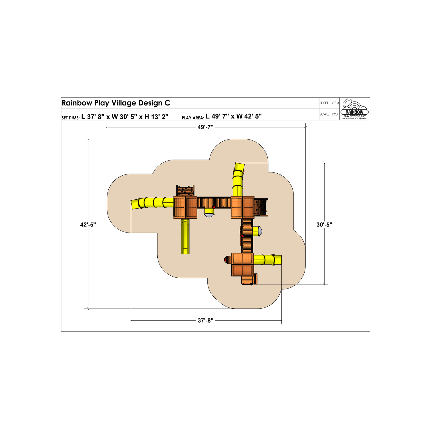 Rainbow Play Village Design C (8) - Rainbow Play of NC
