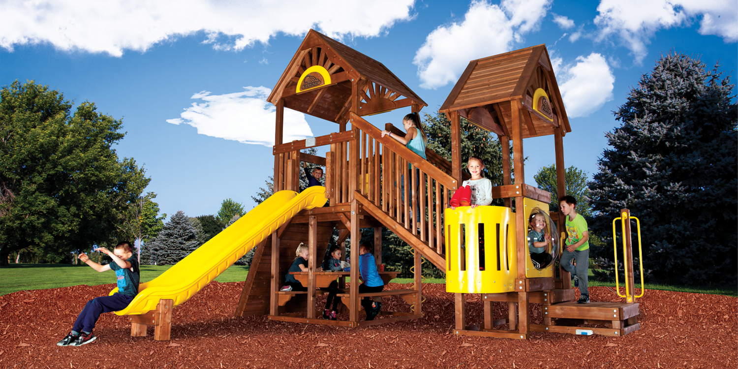 Rainbow Play Village Design D (9) - Rainbow Play of NC