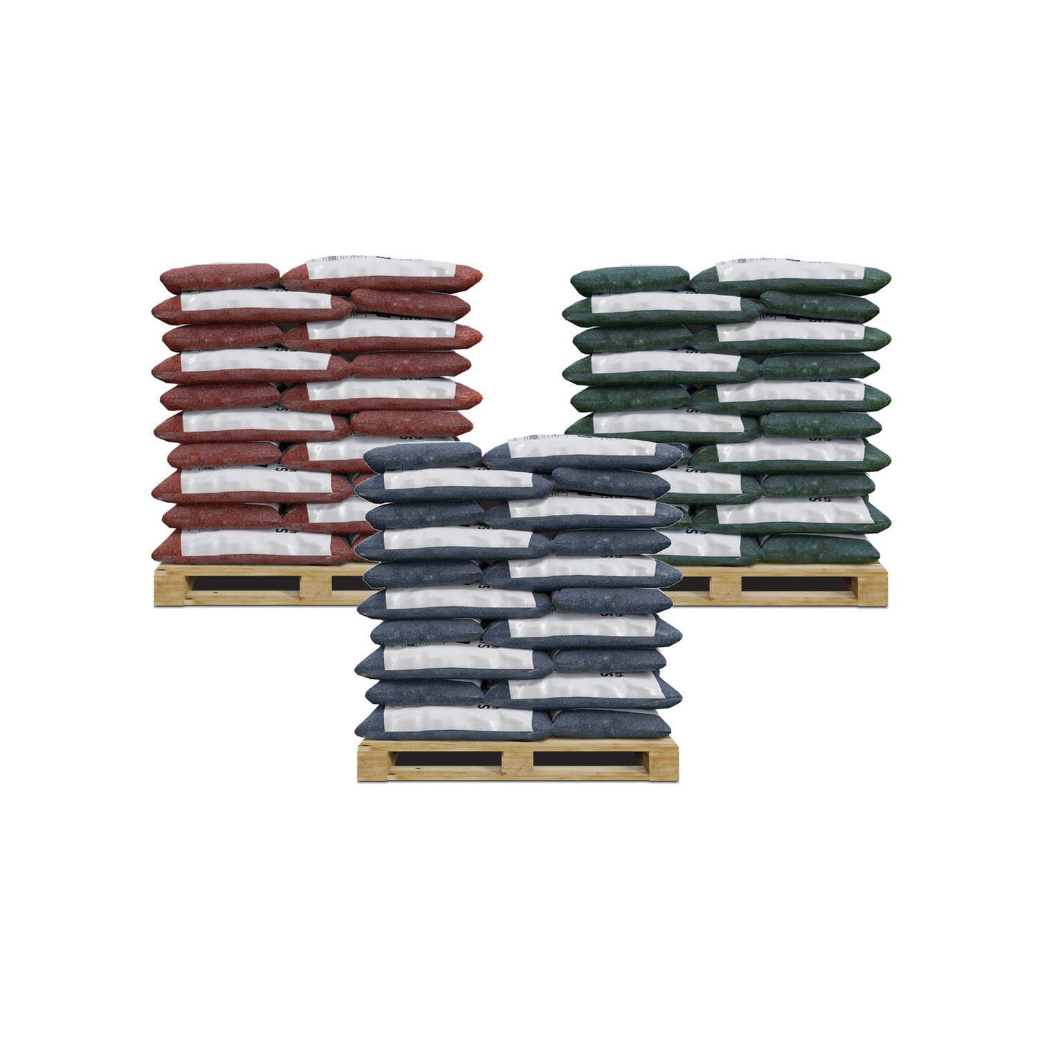 Premium Nugget Rubber Mulch Pallet - Rainbow Play of NC