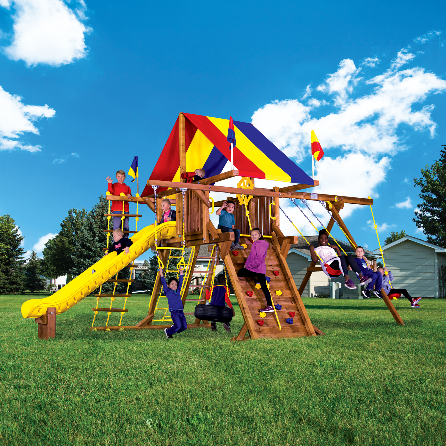 Rainbow Castle Pkg II Feature Model (16A) - Rainbow Play of NC
