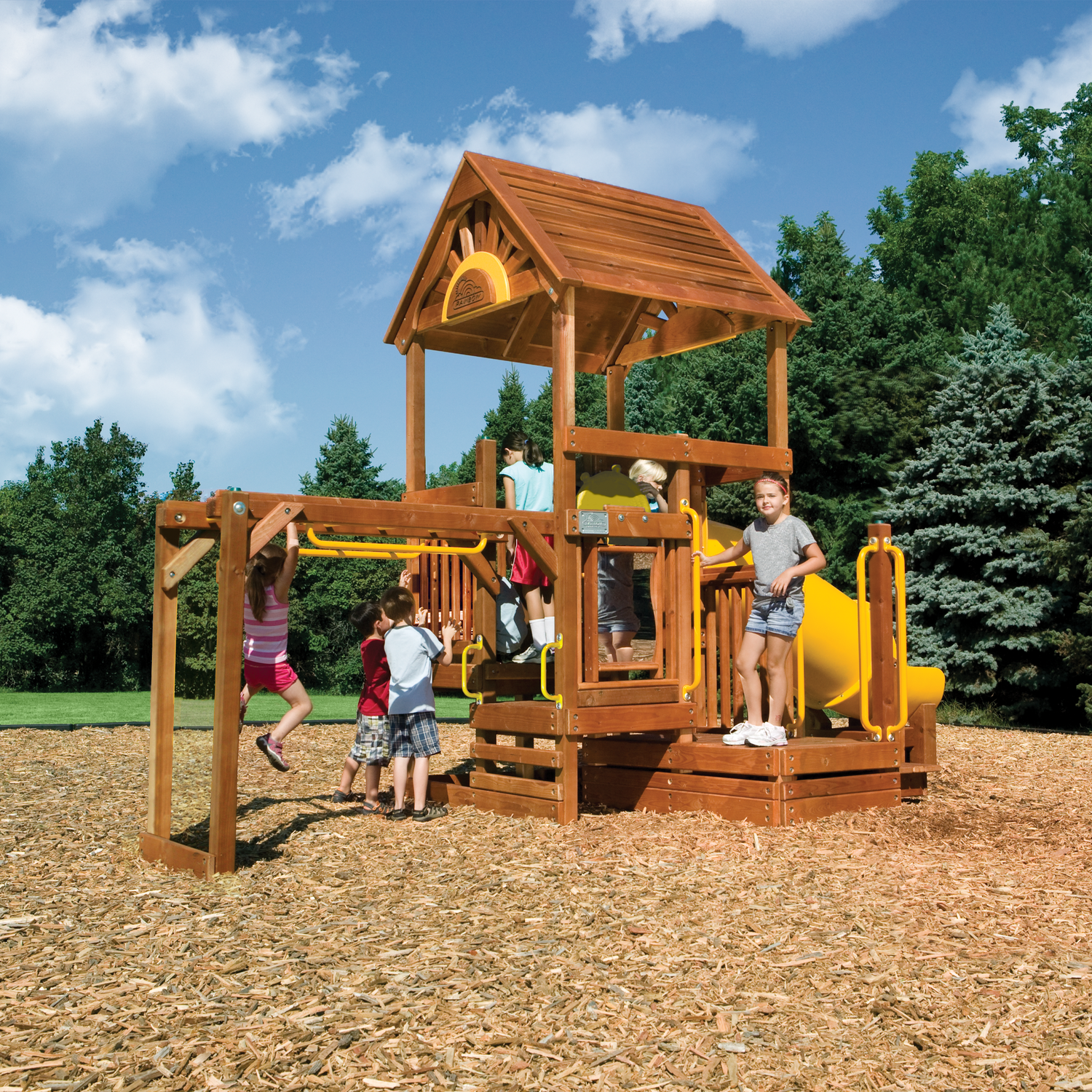 Rainbow Play Village Design A (6) - Rainbow Play of NC