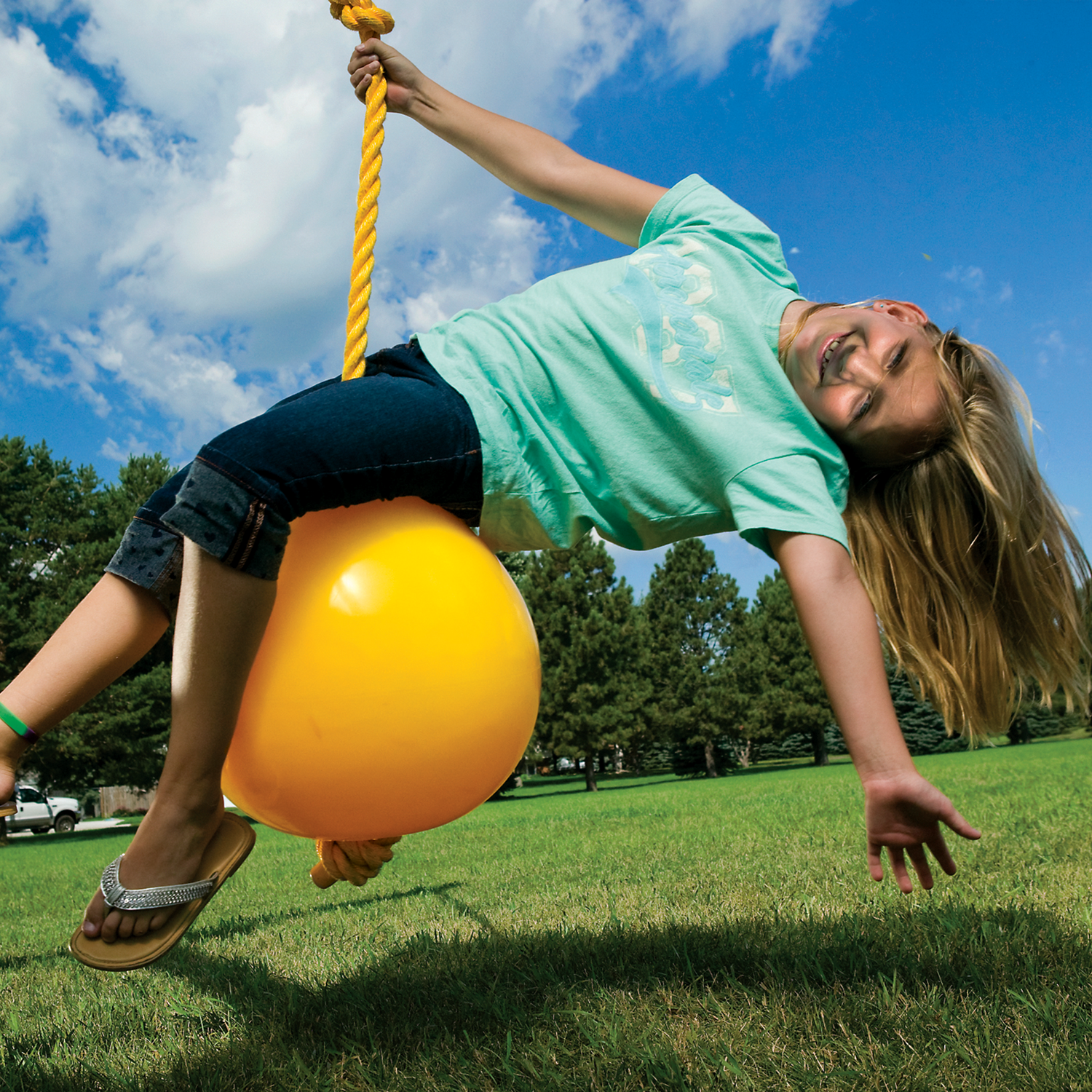 Knotted Rope with Buoy Ball - Rainbow Play of NC