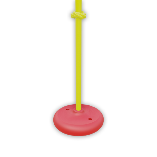 Knotted Rope with Disc - Rainbow Play of NC