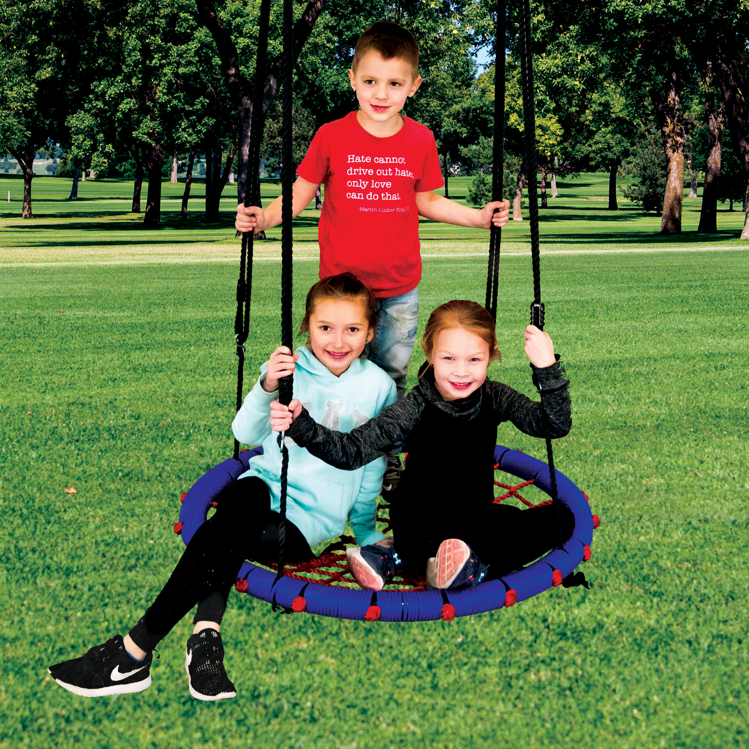 Outdoor Playground Web Swing - Fun & Durable Option for Kids' Playtime!
