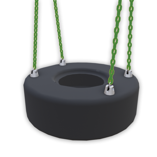 4 Chain Tire Swing - Rainbow Play of NC